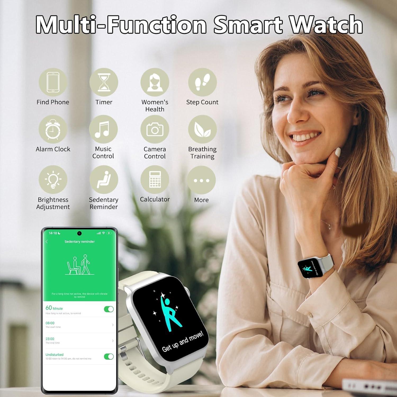 Smart Watch for Men & Women: HD Screen, Fitness Tracker, IP68! - Image 7