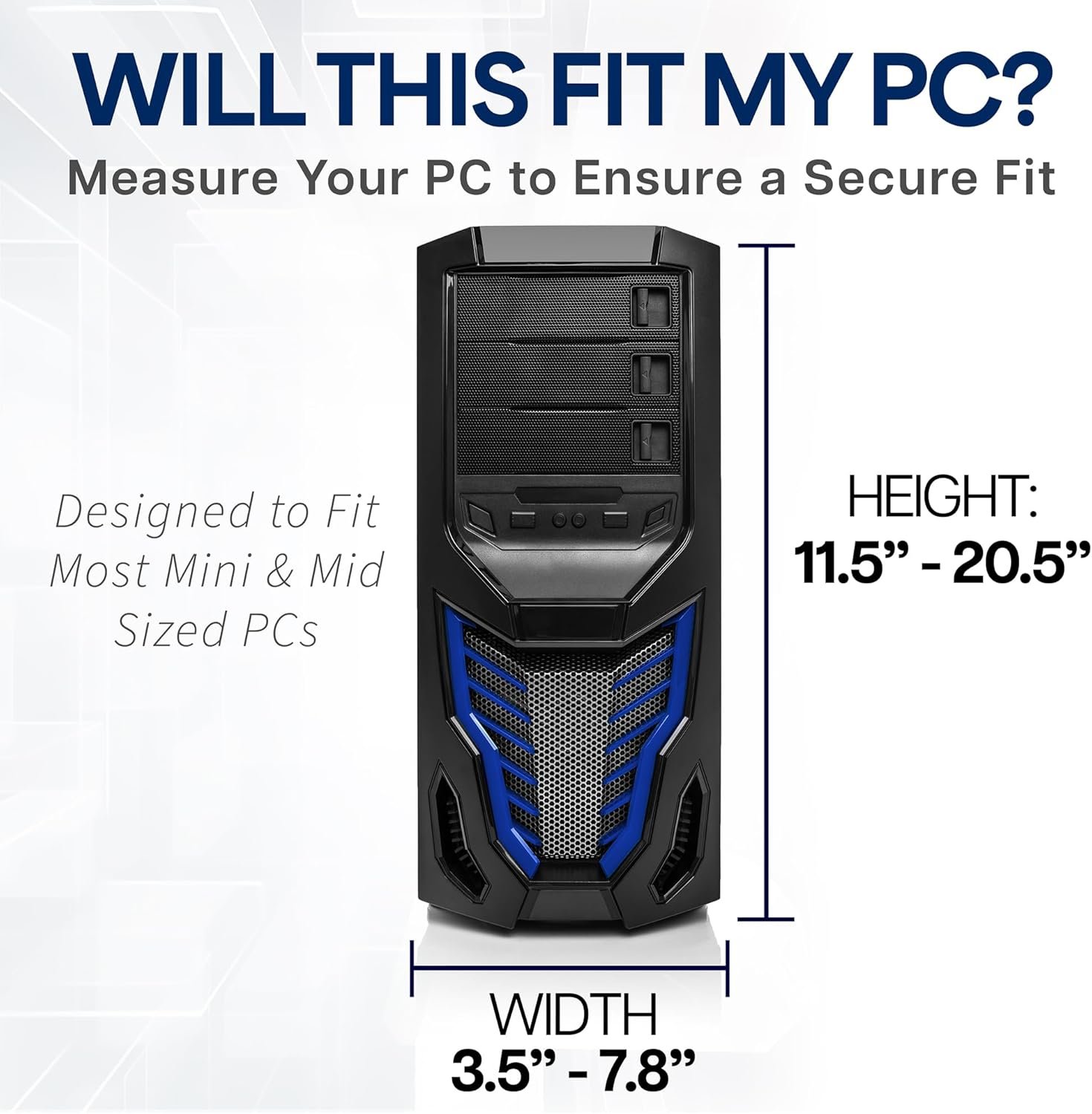 VIVO Adjustable PC Mount: Secure & Swivel for Your Office! - Image 4