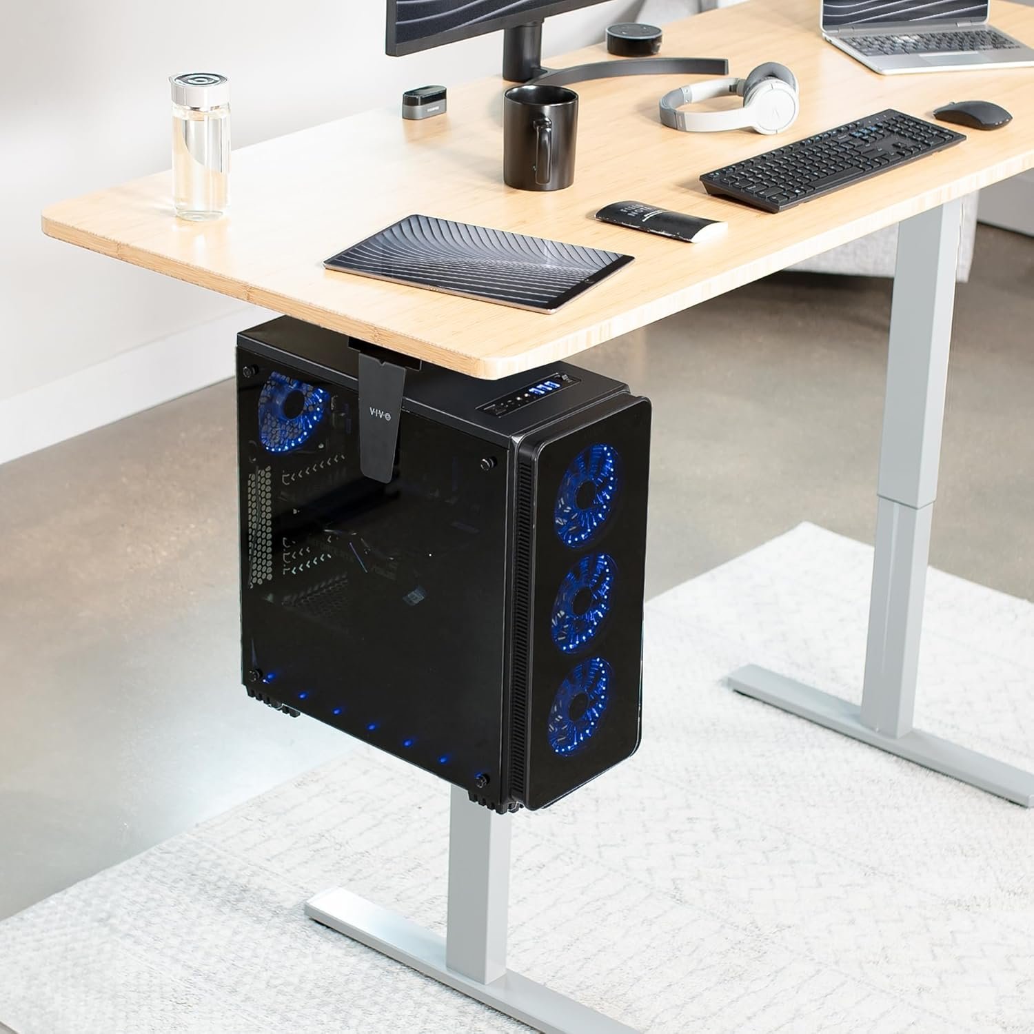 VIVO Adjustable PC Mount: Secure & Swivel for Your Office! - Image 6