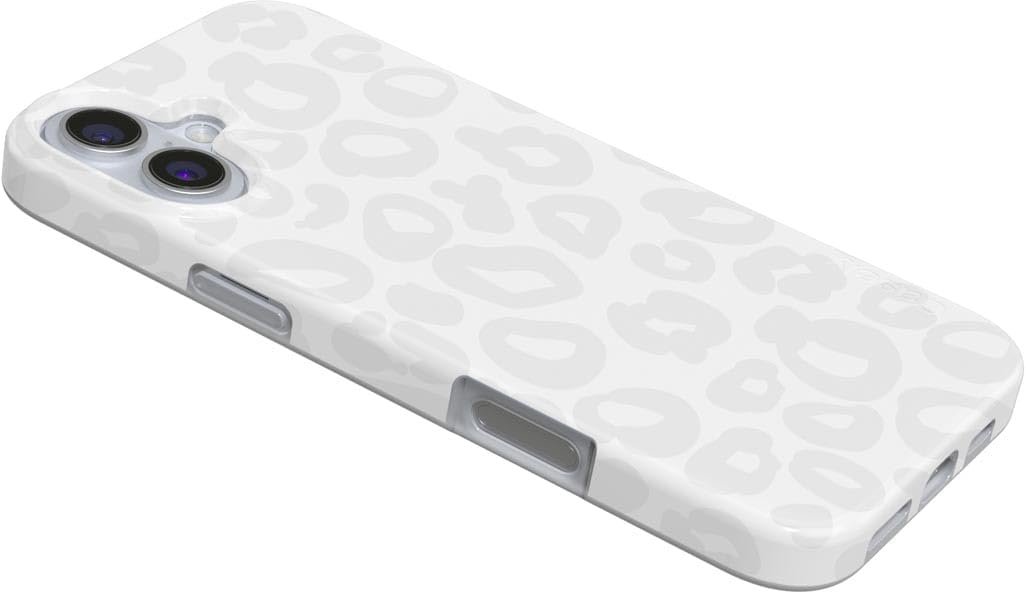 Casely iPhone 16 Case: Wild White Snow Leopard Design! - Image 4