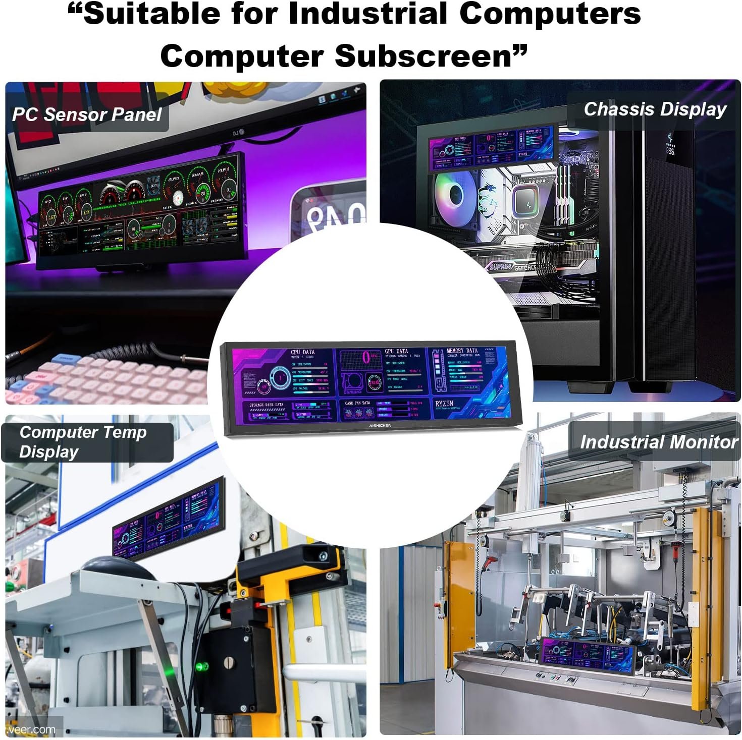 Cool Your Setup: 8.8" PC Temp Display for ARGB Cases! - Image 5