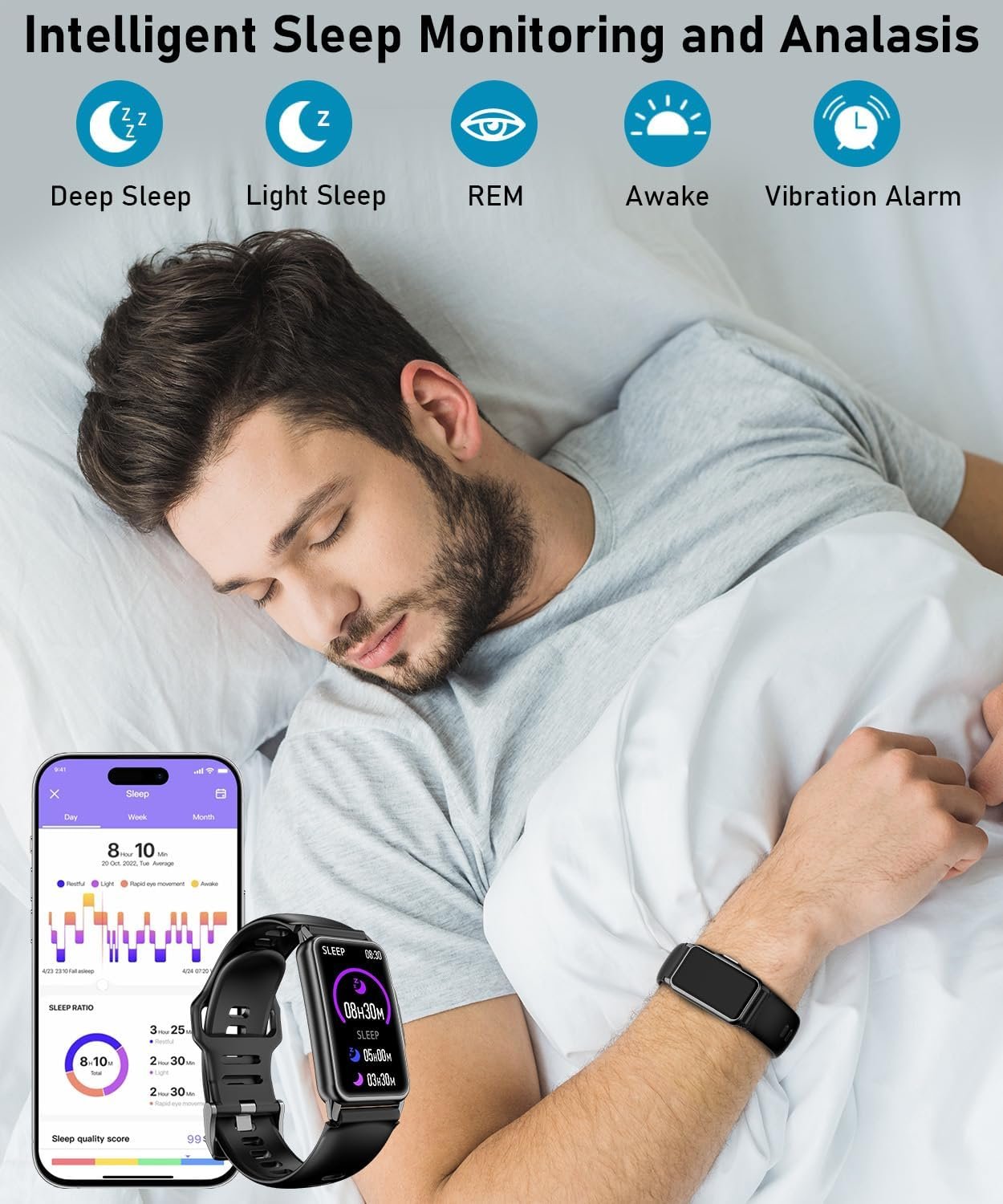 Smart Watch Fitness Tracker: Heart Rate, Sleep & 120 Modes! - Image 5