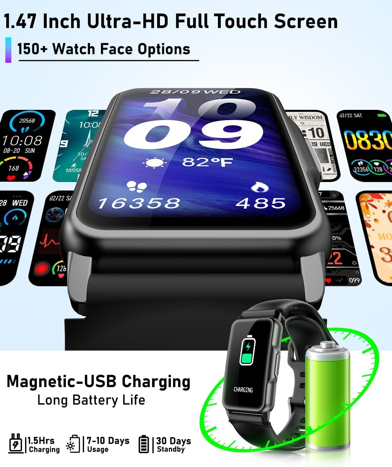 Smart Watch Fitness Tracker: Heart Rate, Sleep & 120 Modes! - Image 8