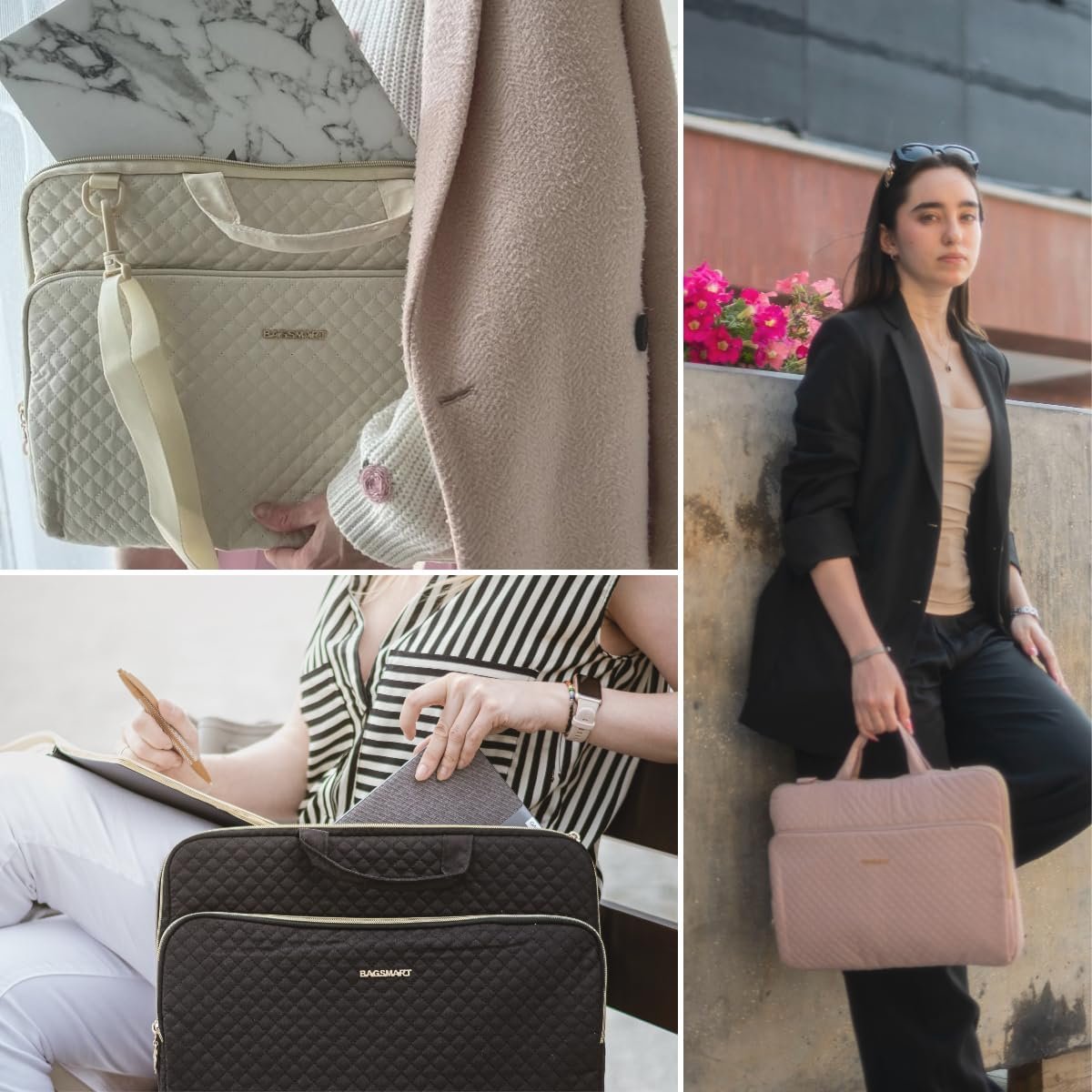 Chic BAGSMART 15.6" Laptop Sleeve: Stylish & Versatile! - Image 3