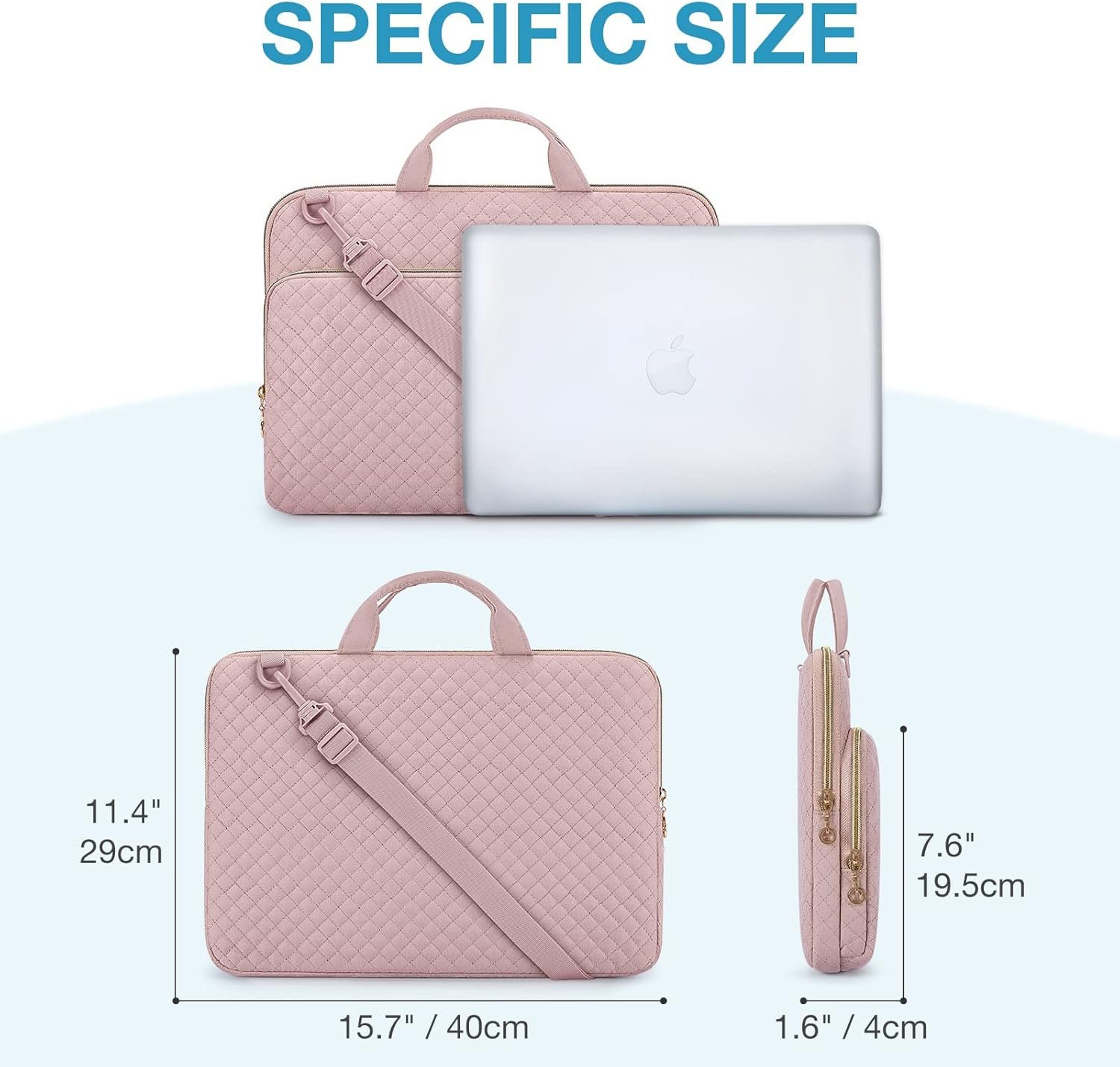 Chic BAGSMART 15.6" Laptop Sleeve: Stylish & Versatile! - Image 7