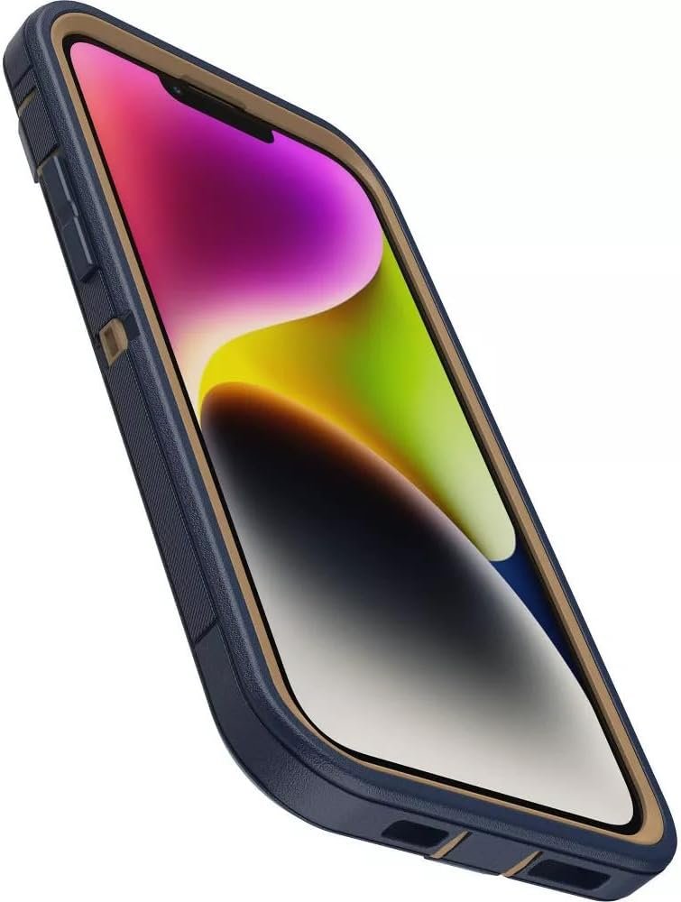 OtterBox iPhone 14 Plus: Defender Series in Blue Suede Style! - Image 3