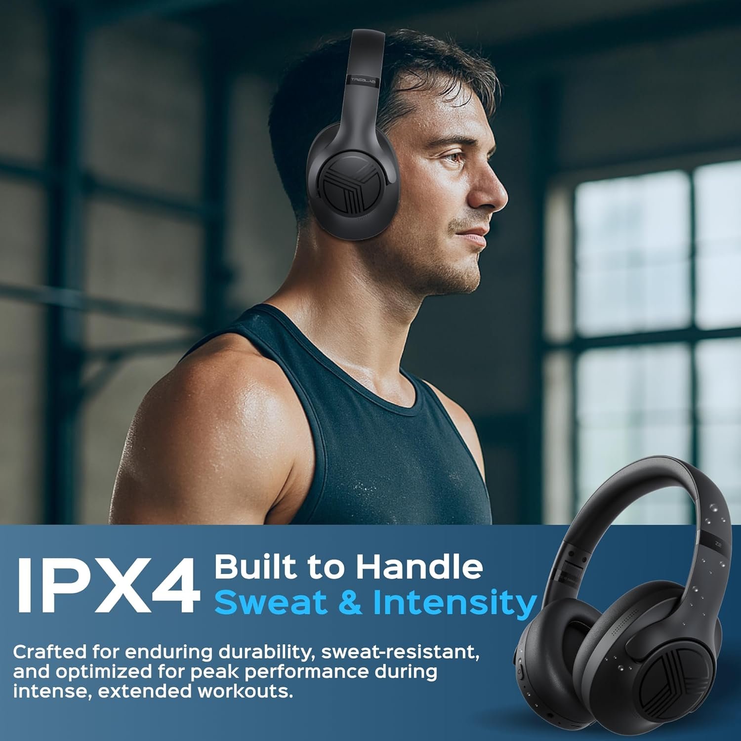 Unleash Your Workout: TREBLAB Z2 Noise Cancelling Headphones! - Image 8