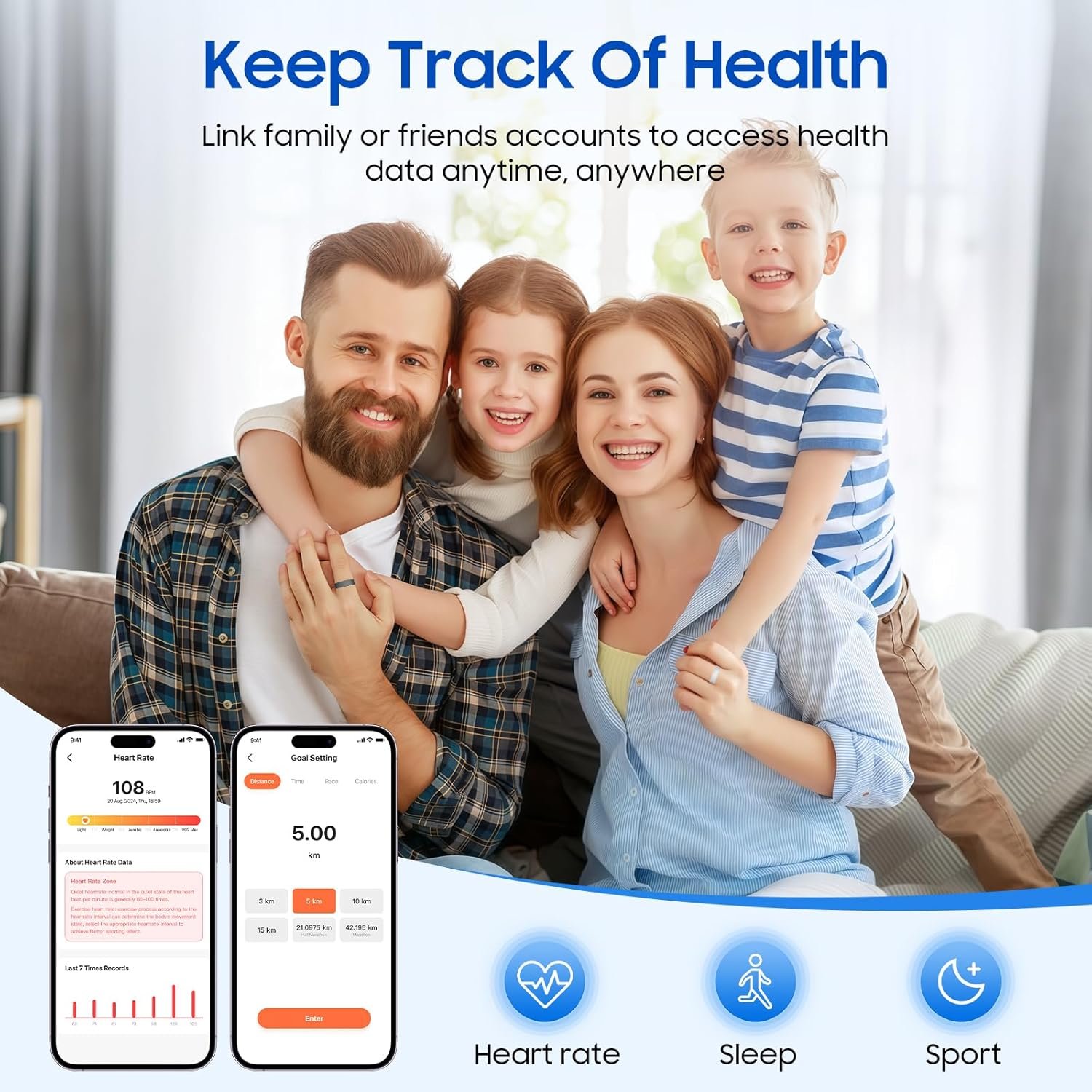 Smart Health Ring: Monitor Heart, Stress & Sleep Easily! - Image 4