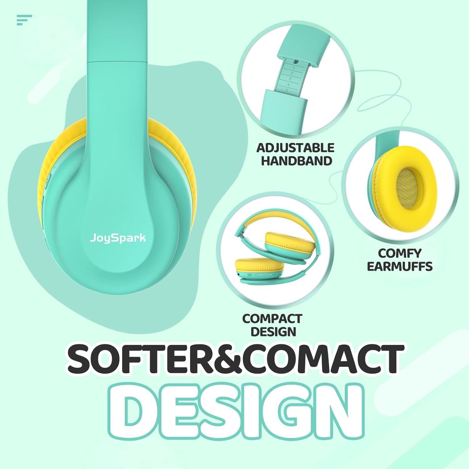 Kids Bluetooth Headphones: 60H Playtime & 85dB Limit! - Image 4