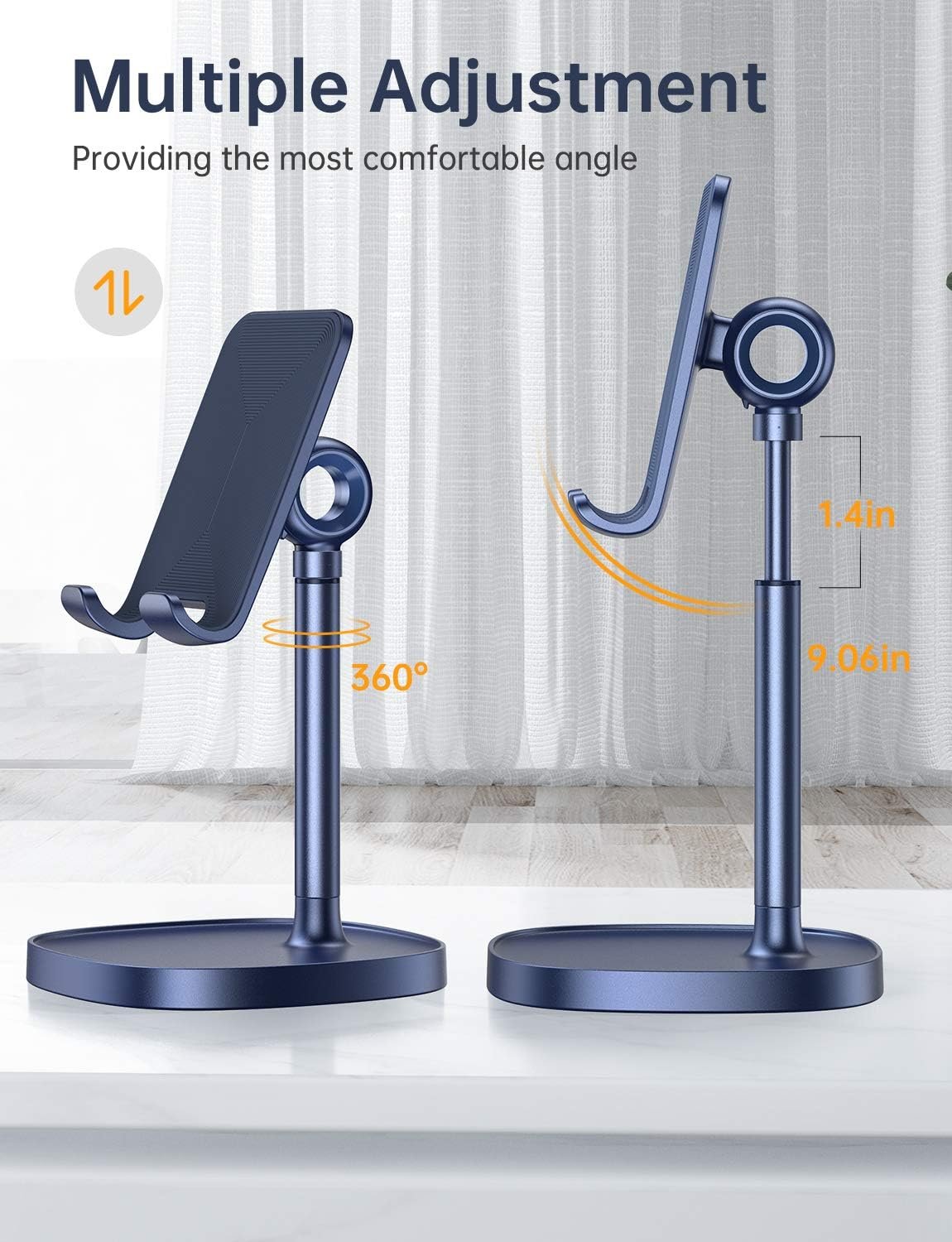 Versatile LISEN Cell Phone Stand: Adjustable, Sturdy & Stylish! - Image 4