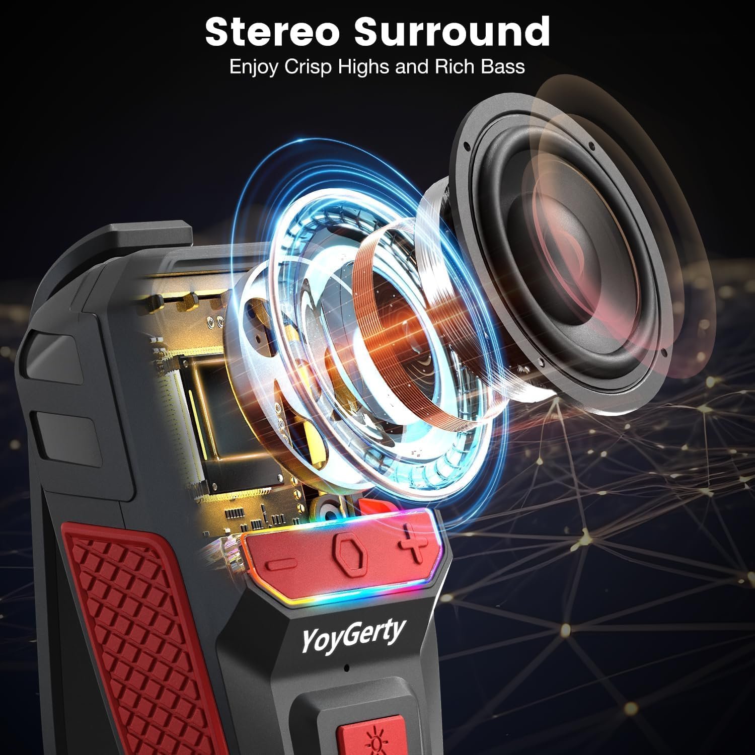 Ultimate 2025 Bluetooth 5.4 Speaker: Waterproof, RGB Lights! - Image 4