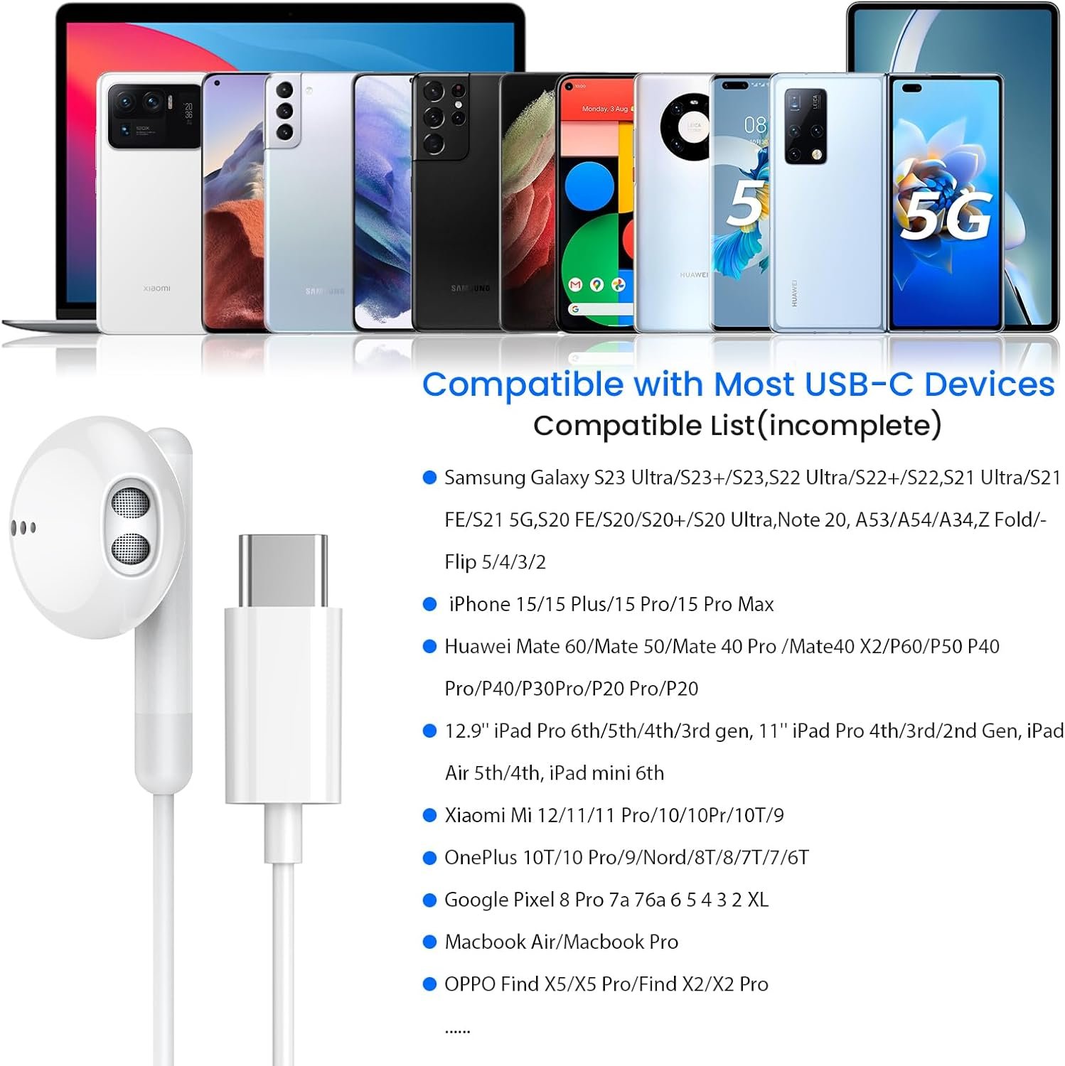 USB-C Earbuds: Ultimate Sound for iPhone 17 & Pixel 8 - Image 6