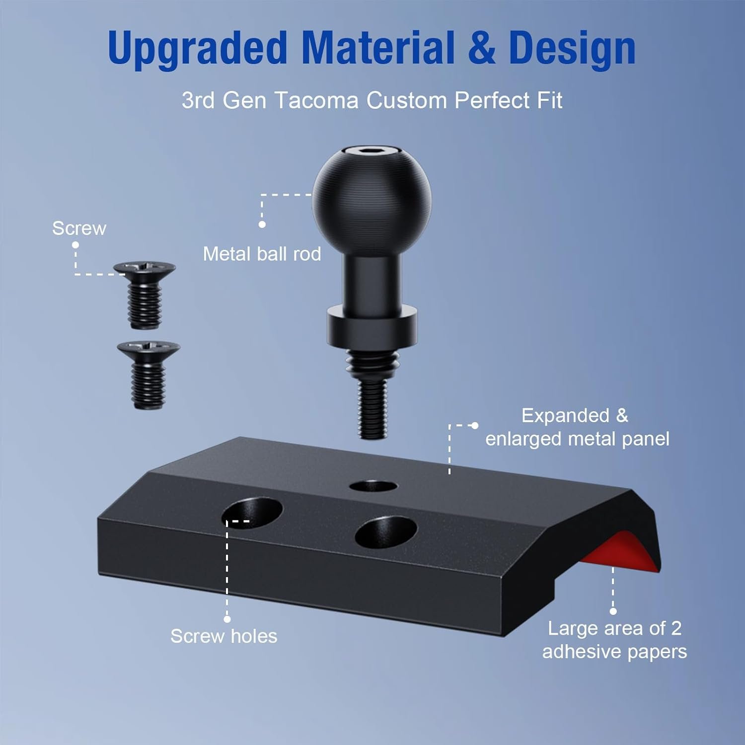 Dash Magnetic Phone Holder for 2016-2023 Tacoma: Adjustable & Secure - Image 5