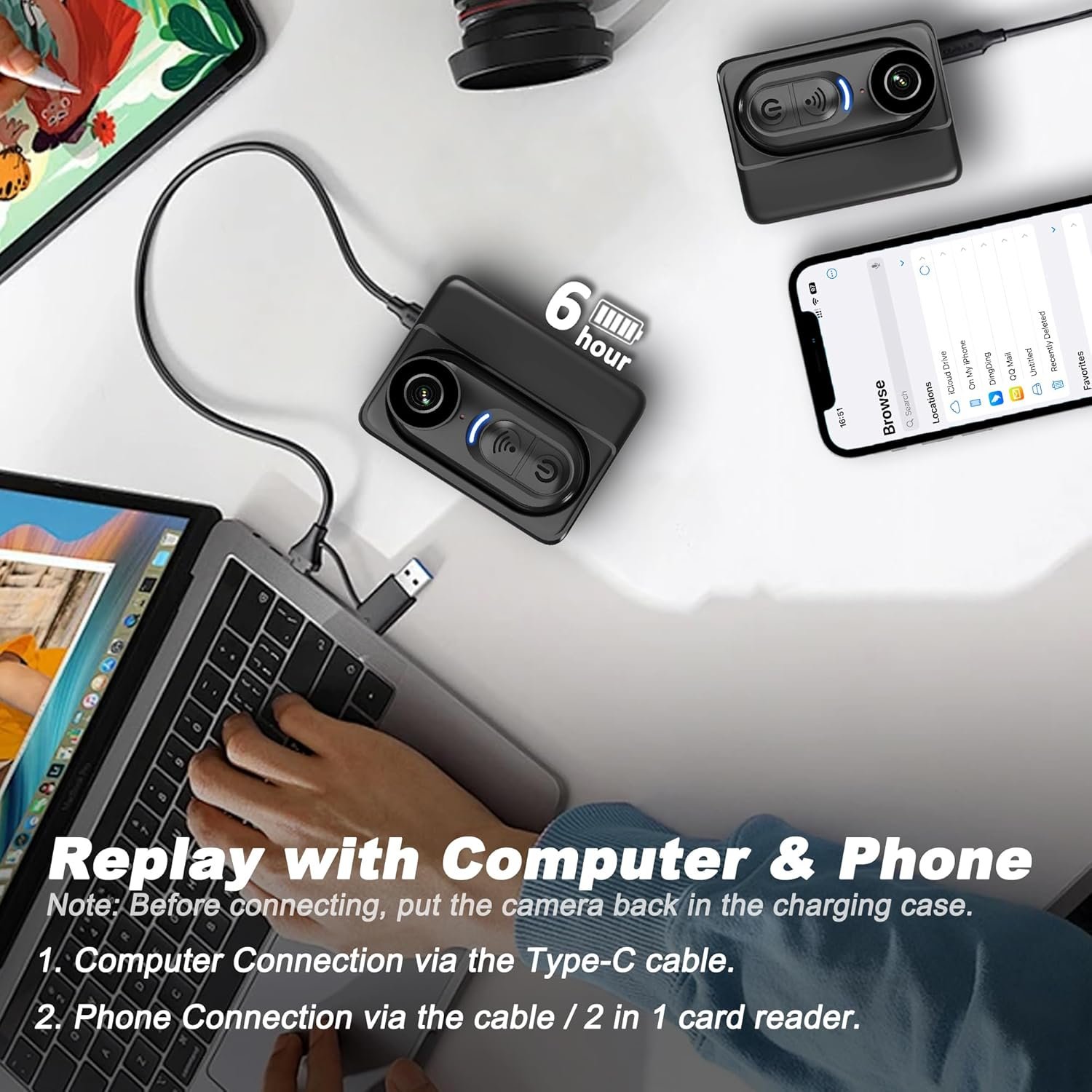 4K Mini Body Camera: Compact Action Cam for Adventures! - Image 7