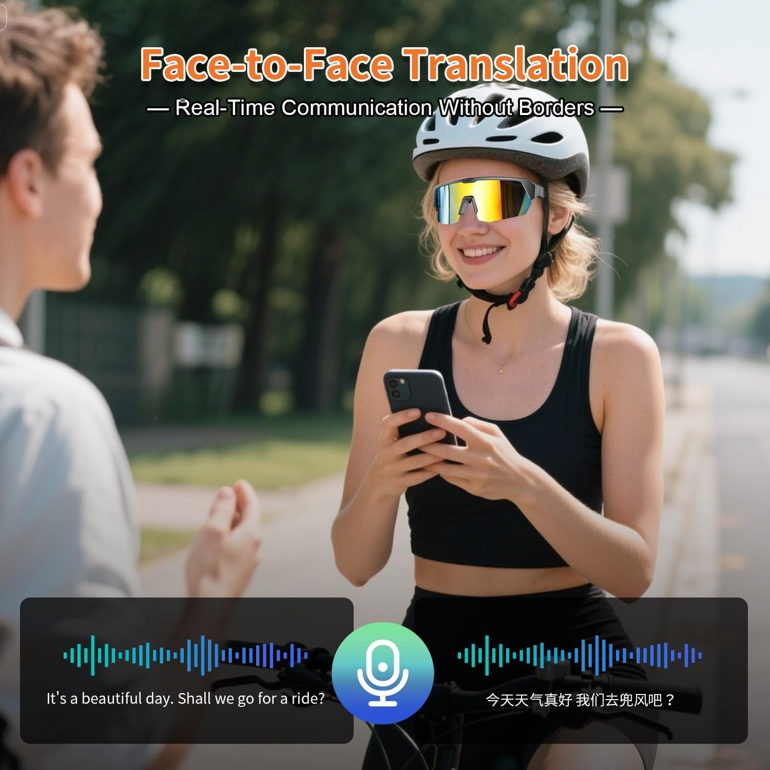 Smart Cycling Glasses: AI Translator & Polarized Lenses! - Image 5