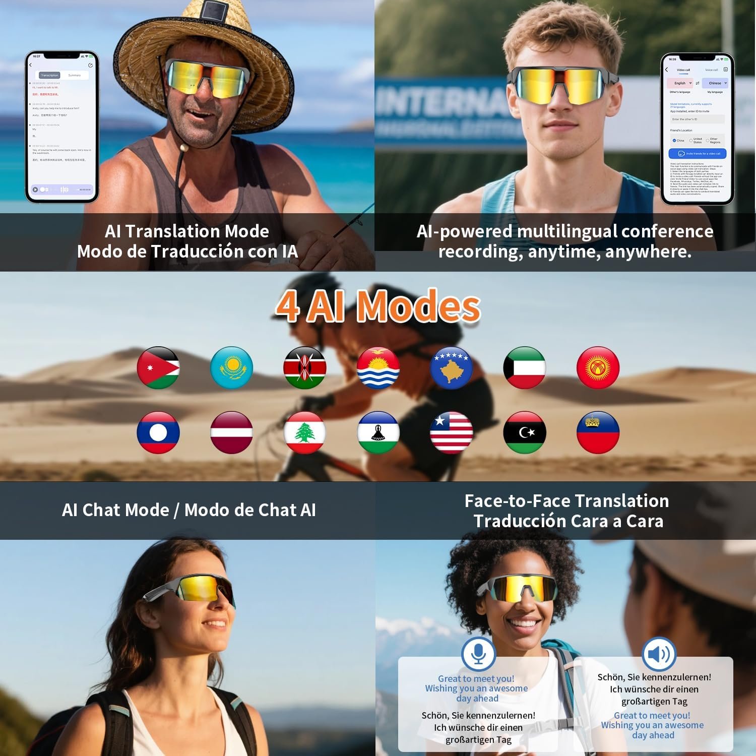 Smart Cycling Glasses: AI Translator & Polarized Lenses! - Image 8