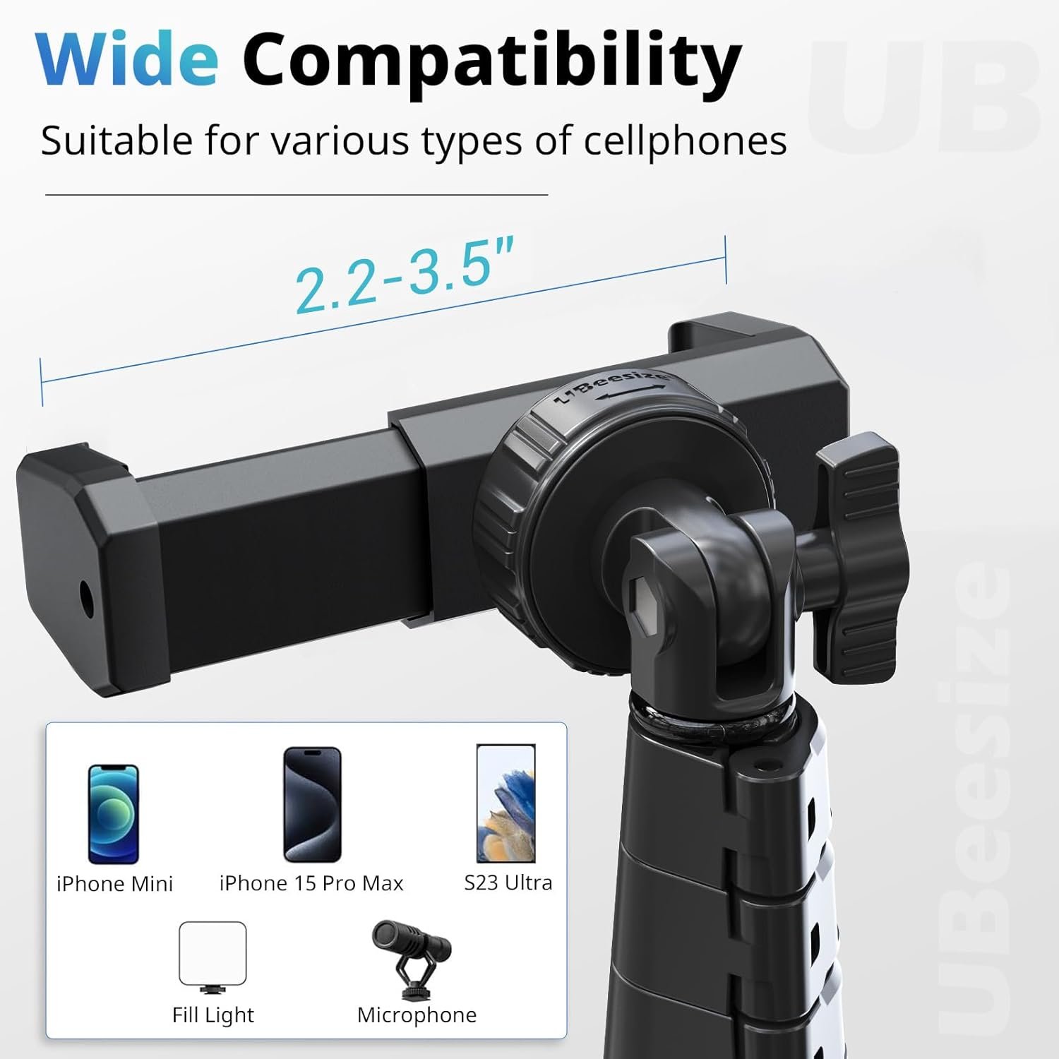UBeesize 67” Tripod: Perfect for Selfies & Streaming! - Image 4