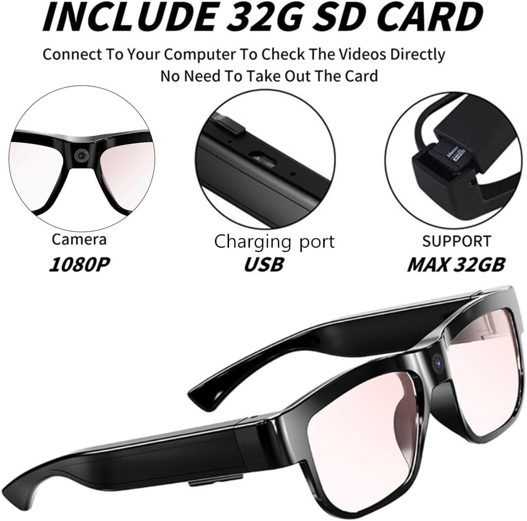 Capture Adventure: Smart Video Glasses for Outdoor Fun! - Image 3