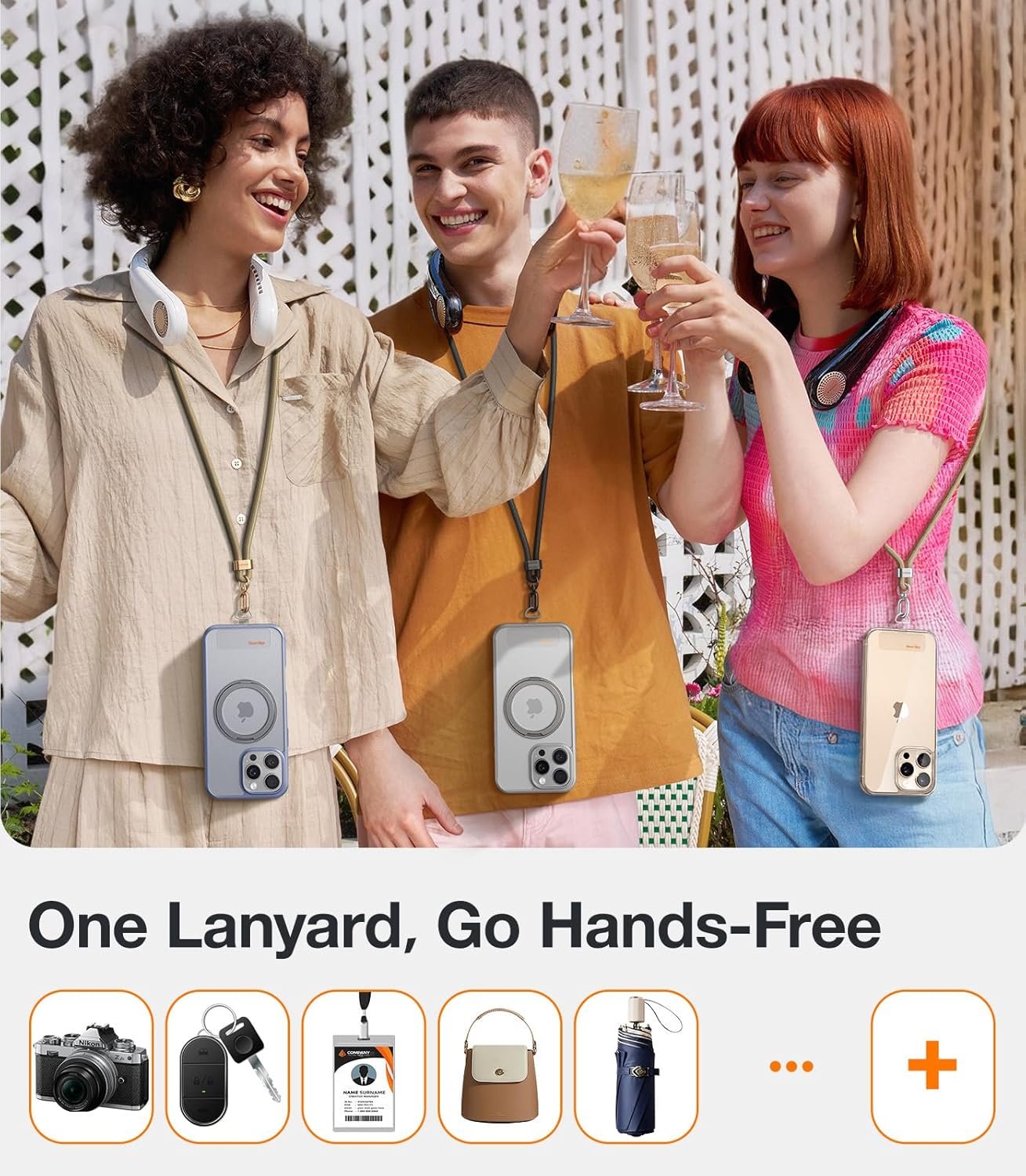 Stay Stylish & Secure: TORRAS Phone Lanyard Crossbody in Olive Green - Image 8