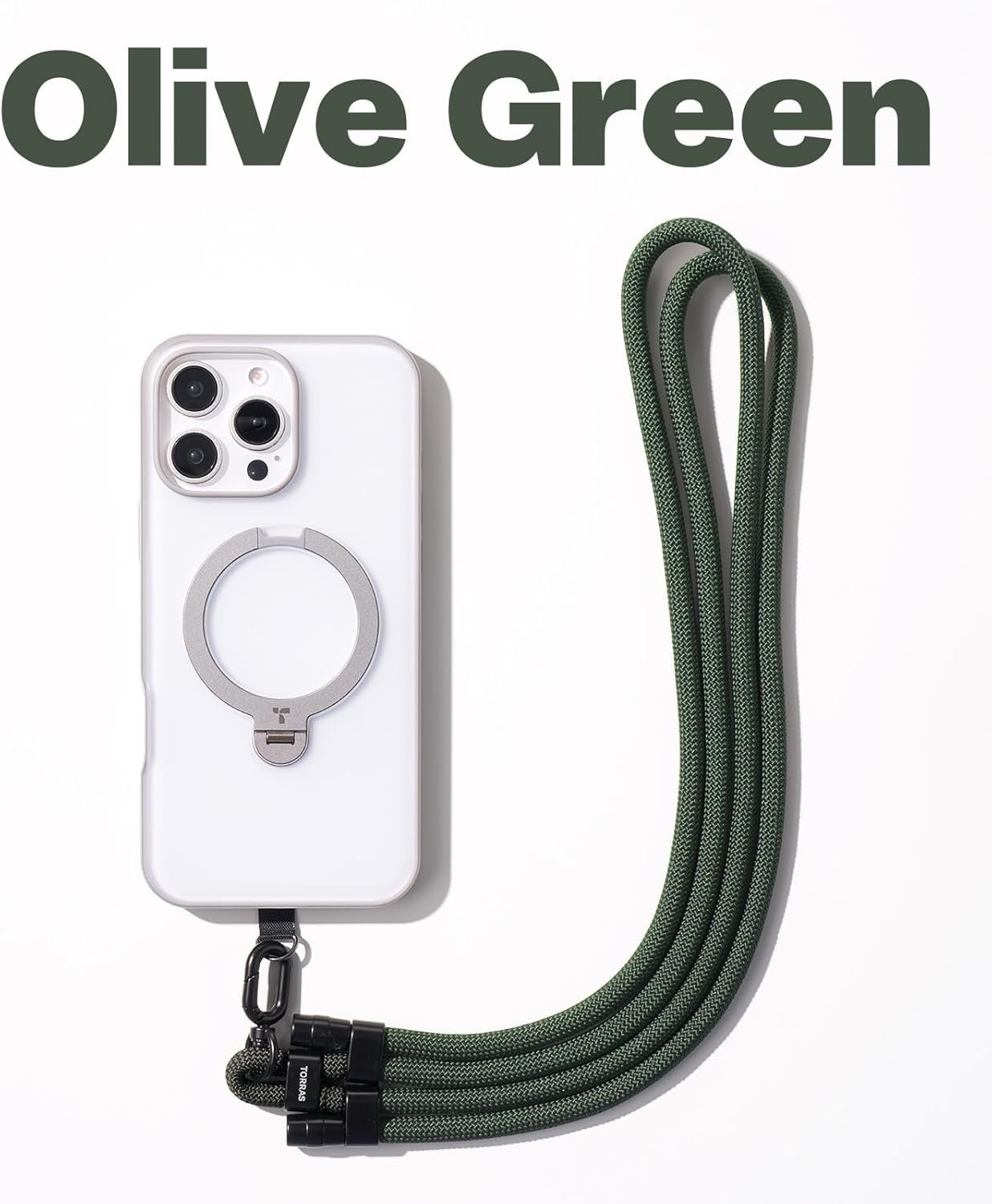 Stay Stylish & Secure: TORRAS Phone Lanyard Crossbody in Olive Green - Image 10