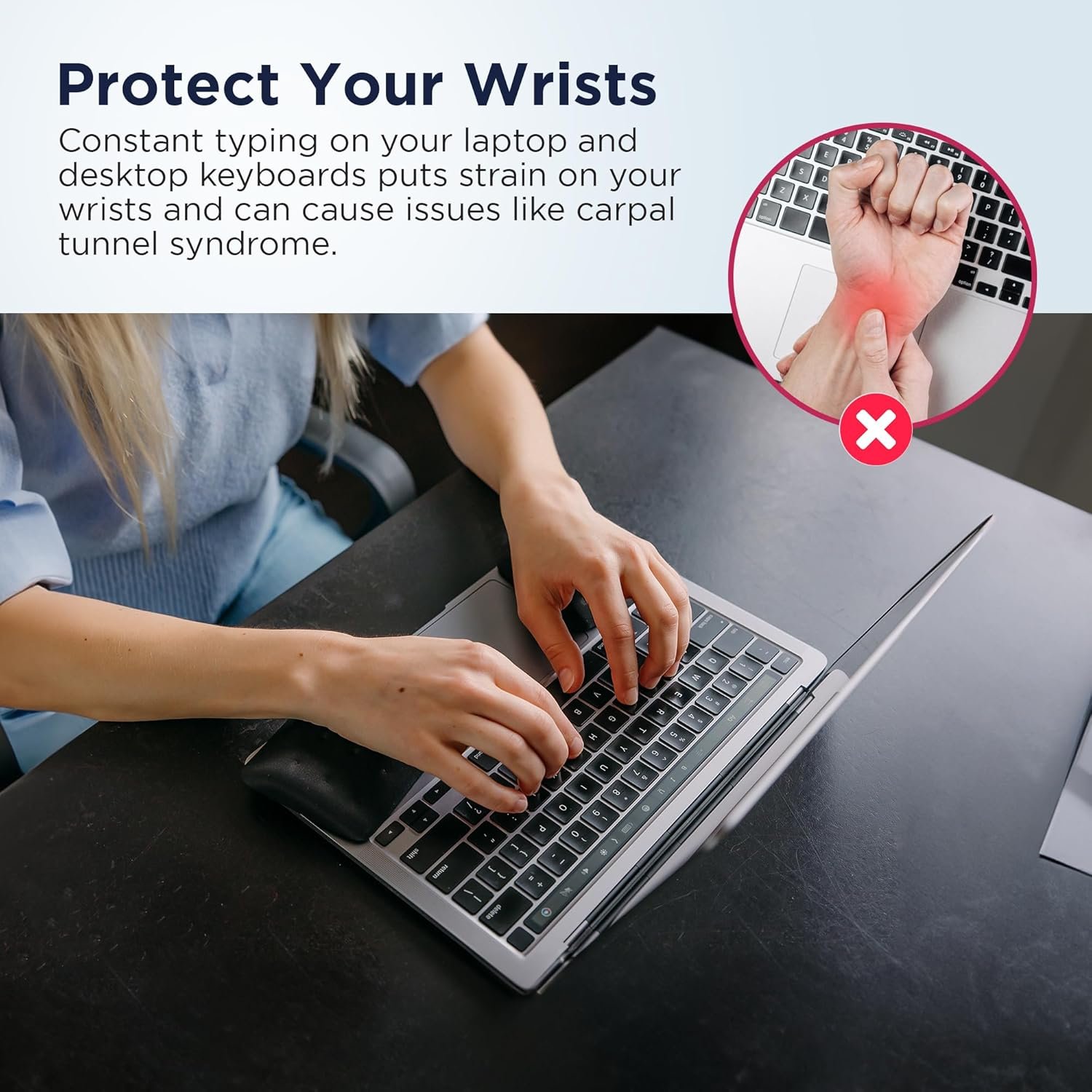 WavePads by PostureUp: Ergonomic Wrist Rests for Pain Relief - Image 3