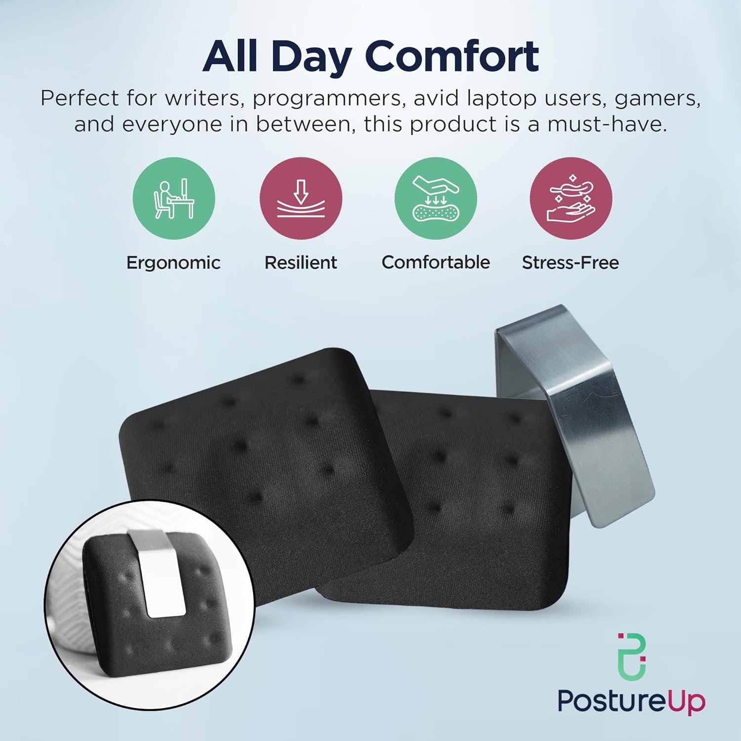 WavePads by PostureUp: Ergonomic Wrist Rests for Pain Relief - Image 6