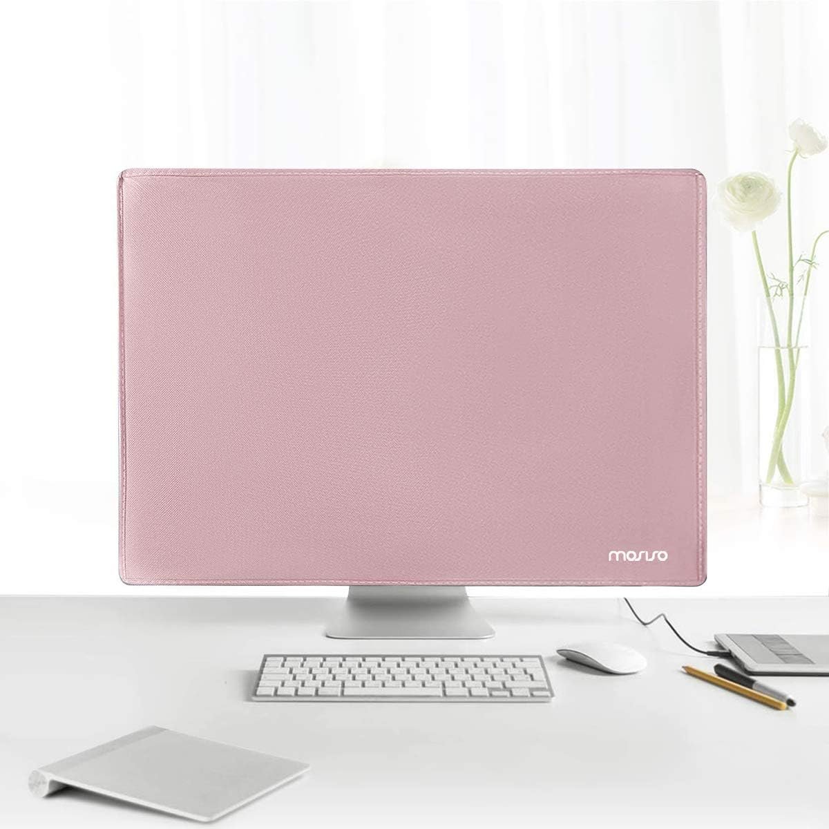 Protect Your Screen: MOSISO Pink Dust Cover for 22-25” Monitors! - Image 5