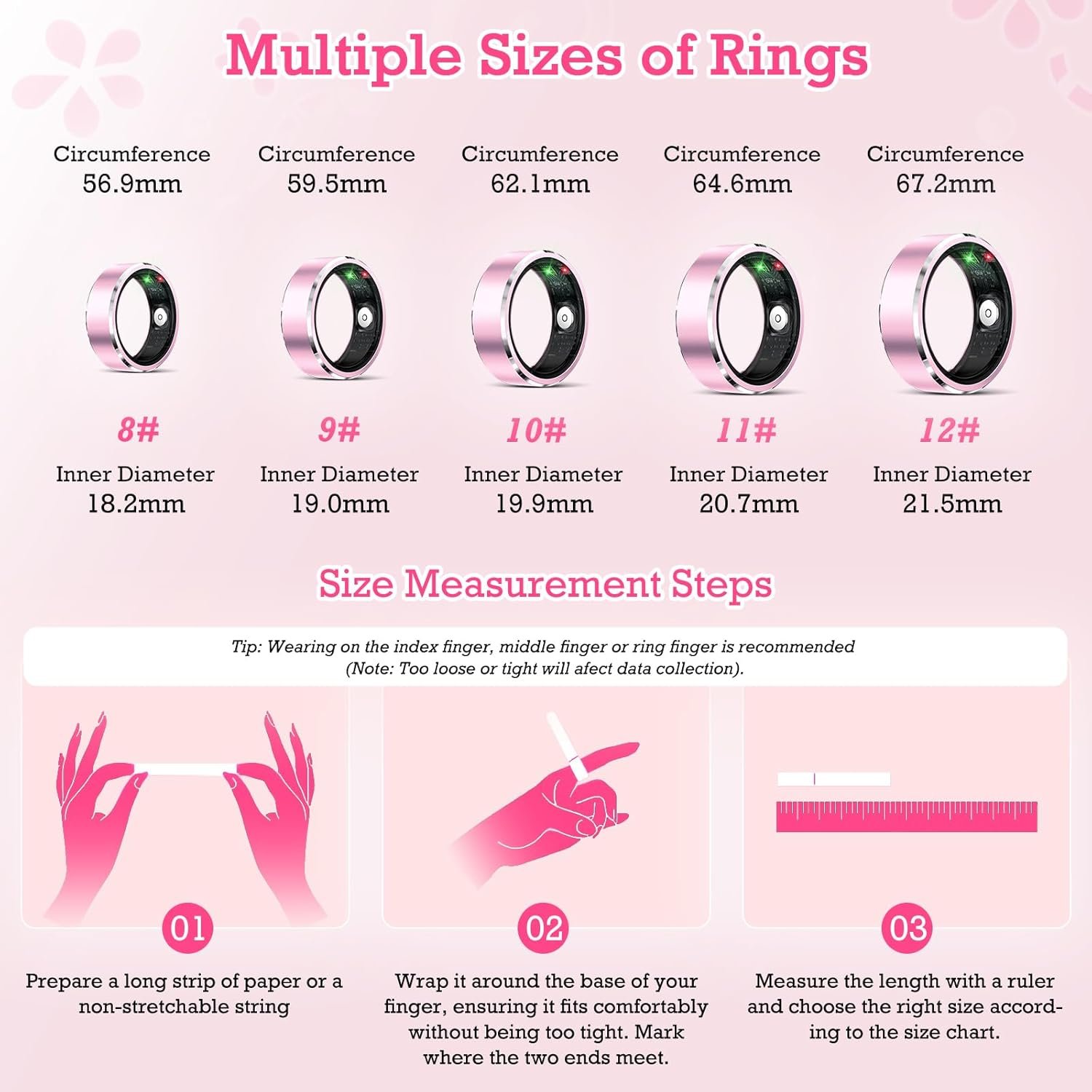 Smart Ring: Fitness Tracker, Sleep & Heart Health, Waterproof! - Image 6