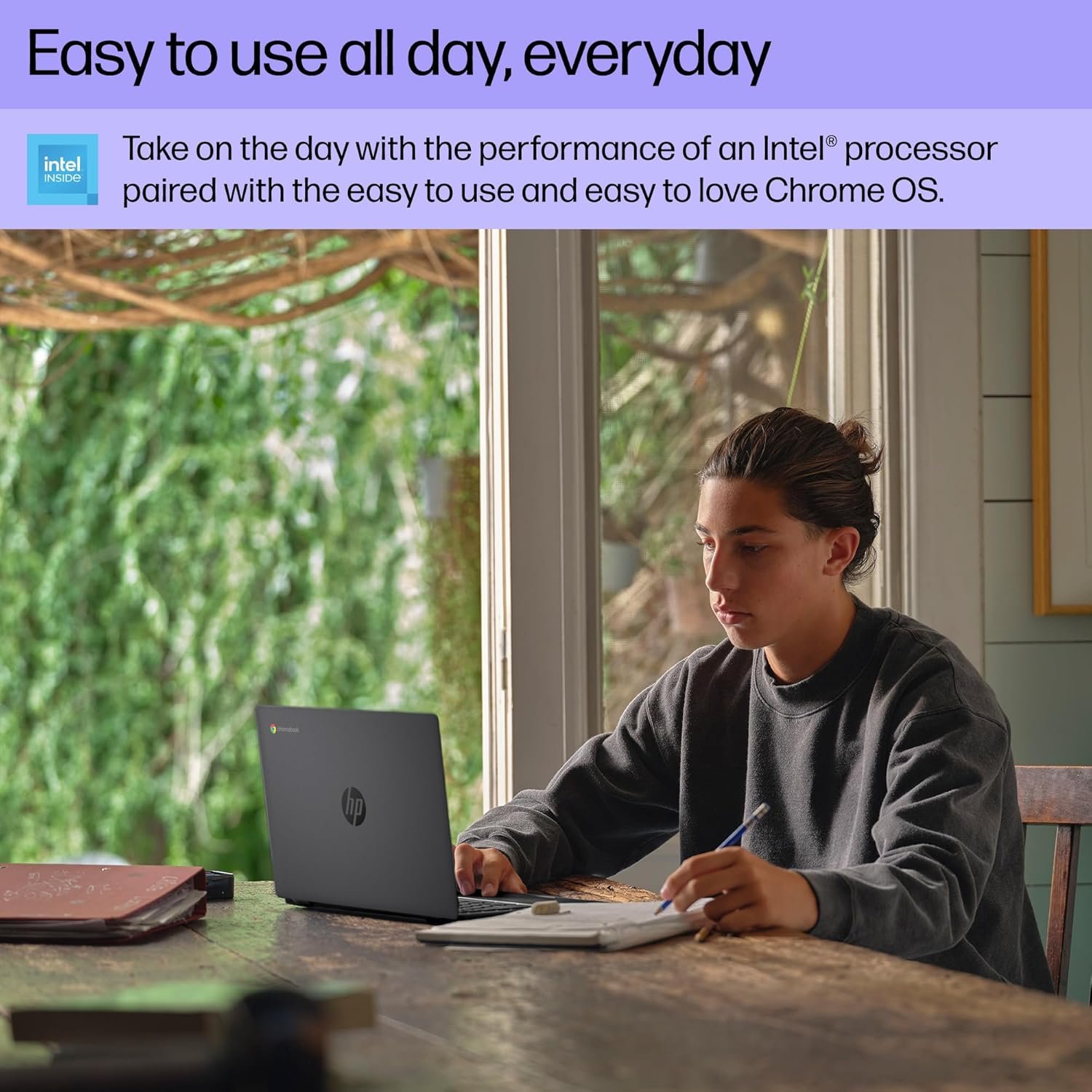 HP Chromebook 14" - Power & Style in Chalkboard Gray! - Image 4