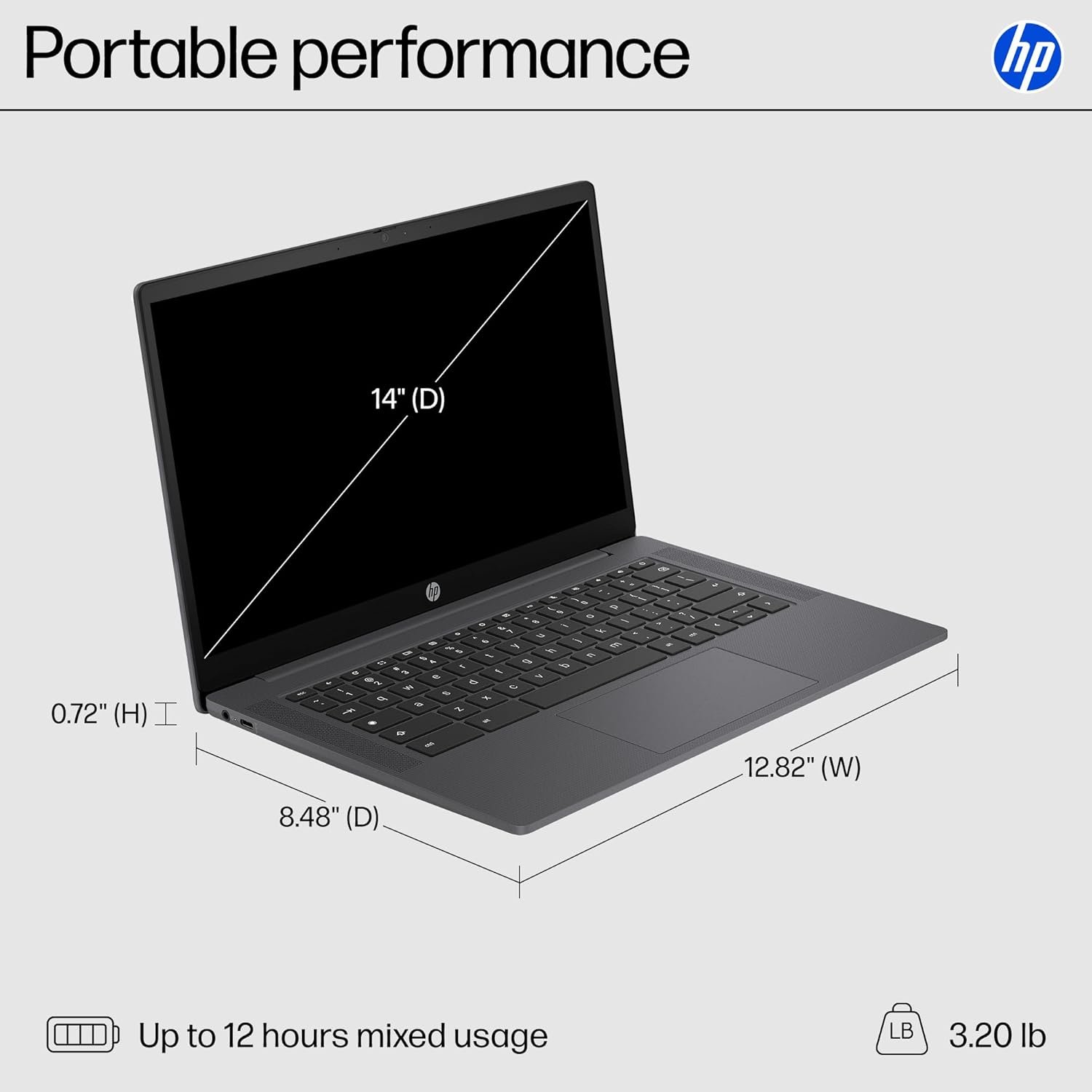 HP Chromebook 14" - Power & Style in Chalkboard Gray! - Image 6