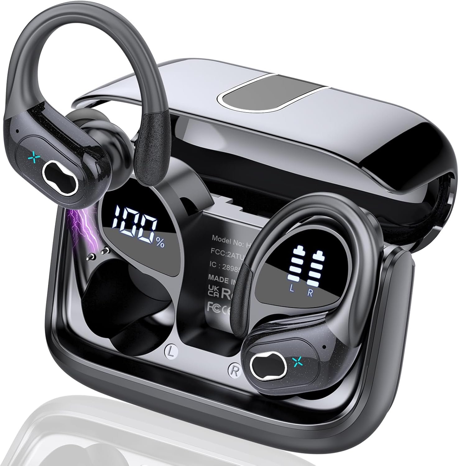 75Hrs Wireless Earbuds: Bluetooth 5.4, Deep Bass, IPX7 Waterproof! - Image 2