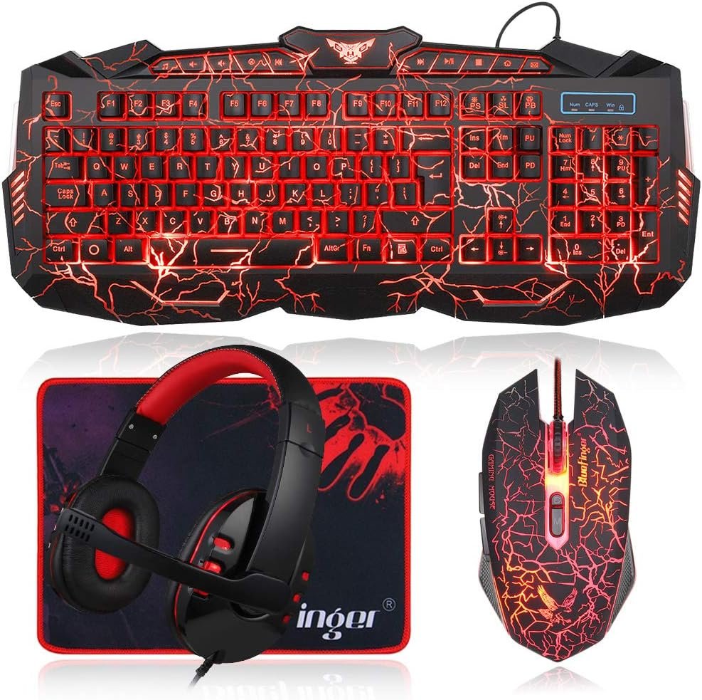 BlueFinger Gaming Combo: Light Up Your Game with LED Gear! - Image 2
