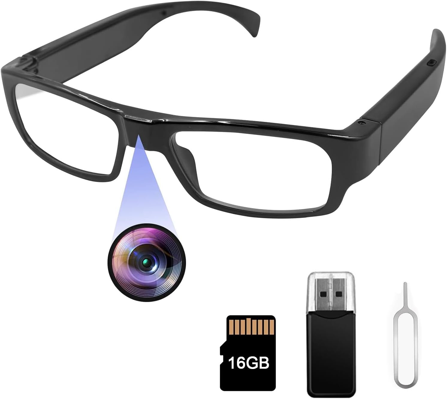 Capture Every Adventure: Smart Camera Glasses with 16GB SD! - Image 2