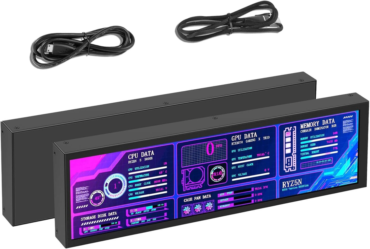 Cool Your Setup: 8.8" PC Temp Display for ARGB Cases! - Image 2