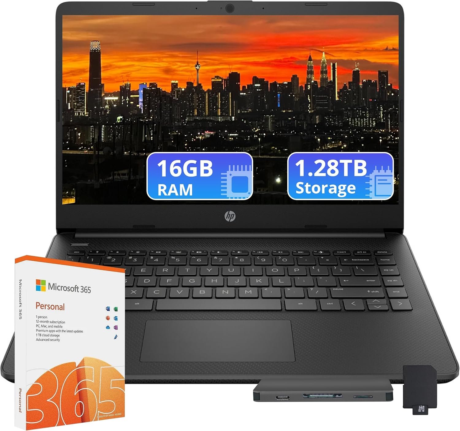 HP Flagship 14" Laptop: 16GB RAM, 1.28TB Storage & Office 365! - Image 2
