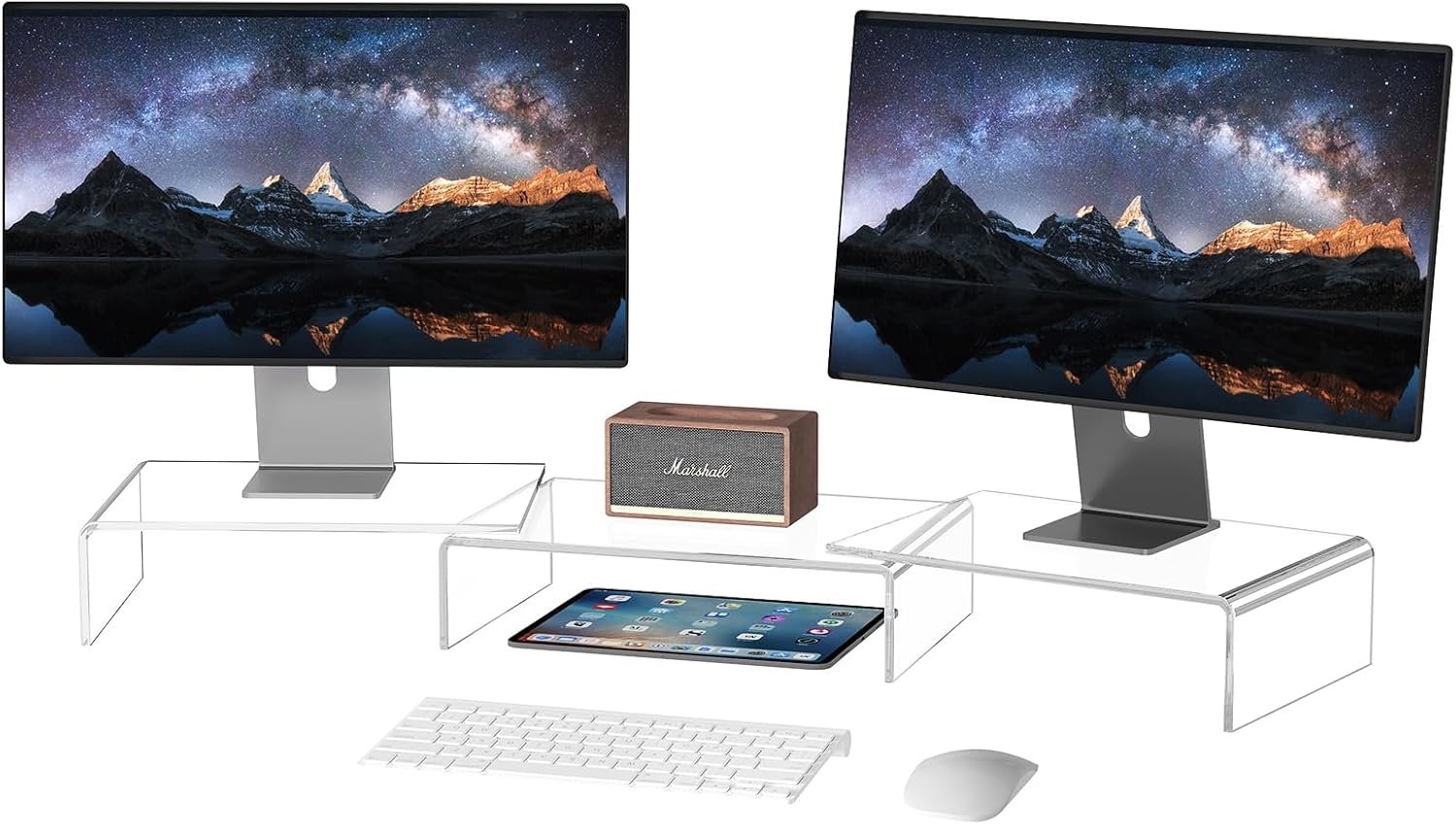 Maximize Space: X-cosrack Clear Acrylic Monitor Stand! - Image 2