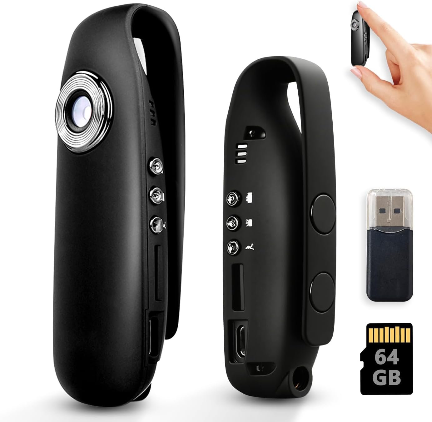 Mini Body Camera 1080P HD: Wearable & Magnetic Mount! - Image 2