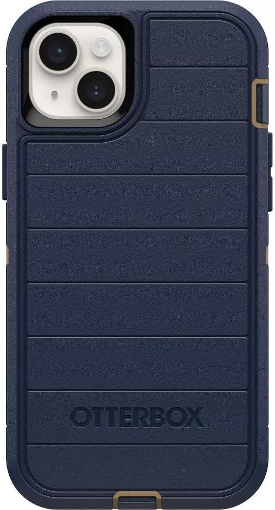 OtterBox iPhone 14 Plus: Defender Series in Blue Suede Style! - Image 2