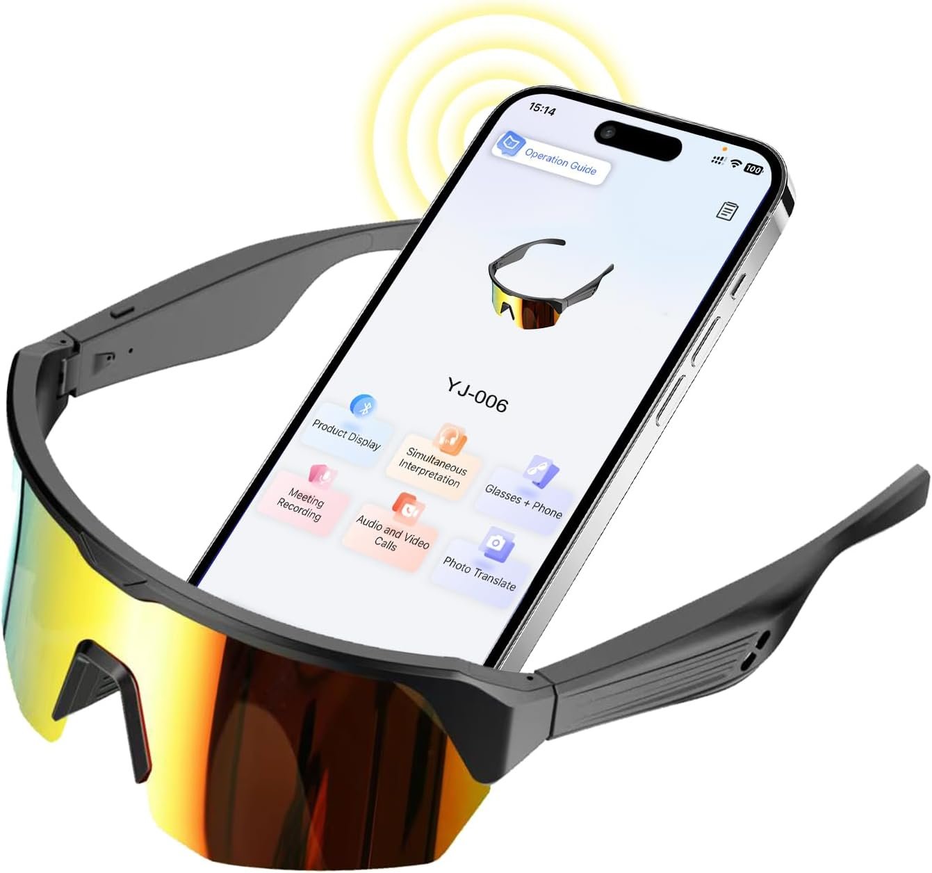 Smart Cycling Glasses: AI Translator & Polarized Lenses! - Image 2