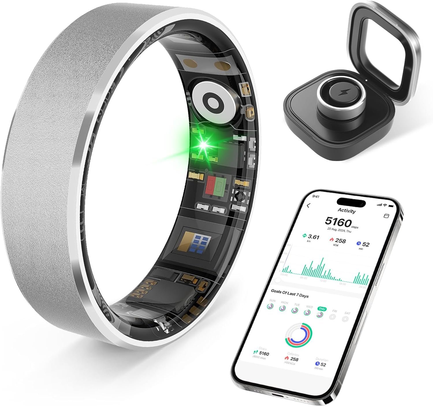 Smart Health Ring: Monitor Heart, Stress & Sleep Easily! - Image 2