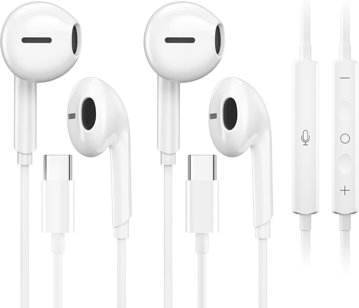 USB C Headphones: 2 Packs for iPhone & Samsung S25! - Image 2