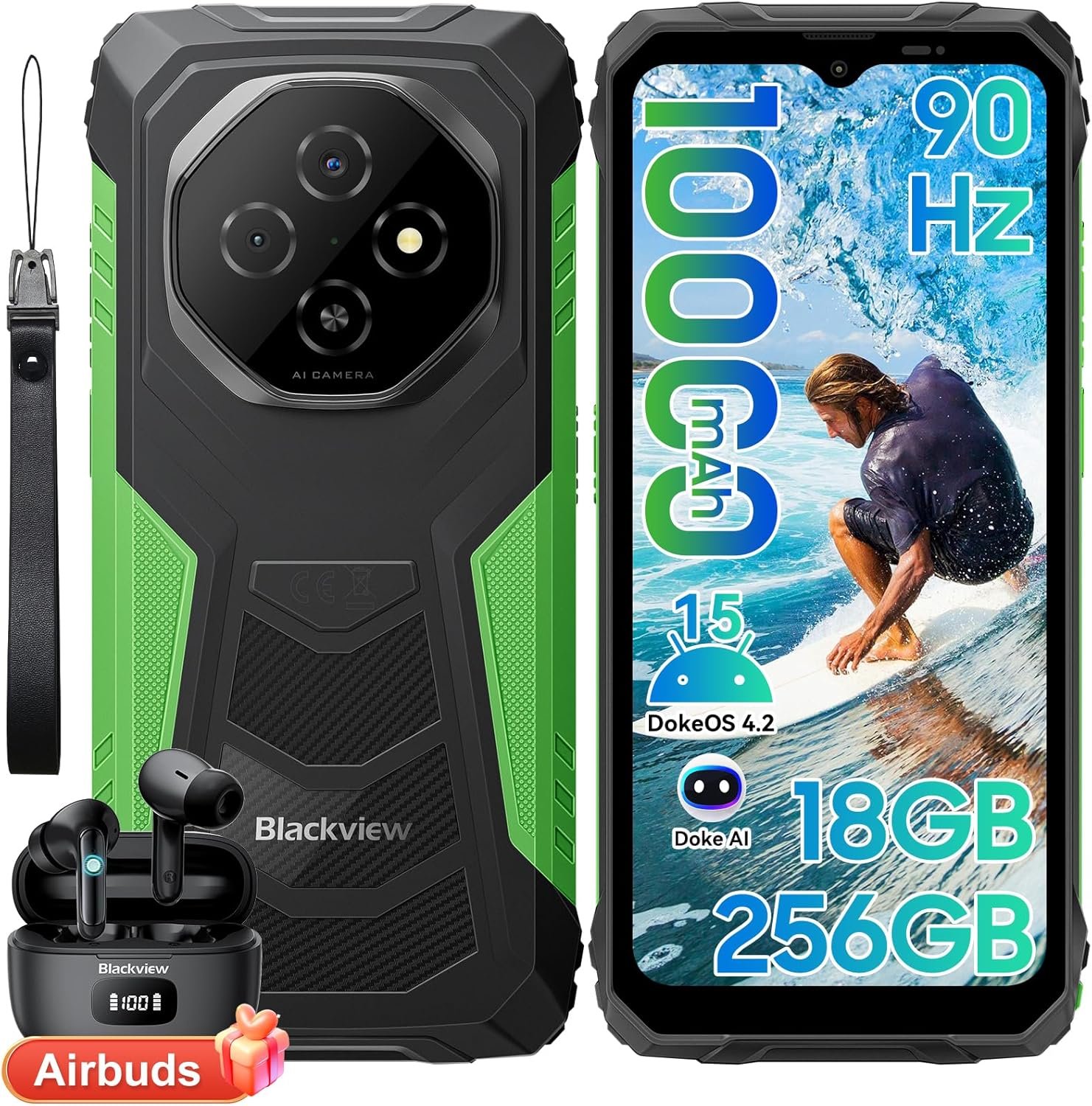 Unleash Adventure: Blackview Fort 1 Rugged Phone with 10,000mAh! - Image 2
