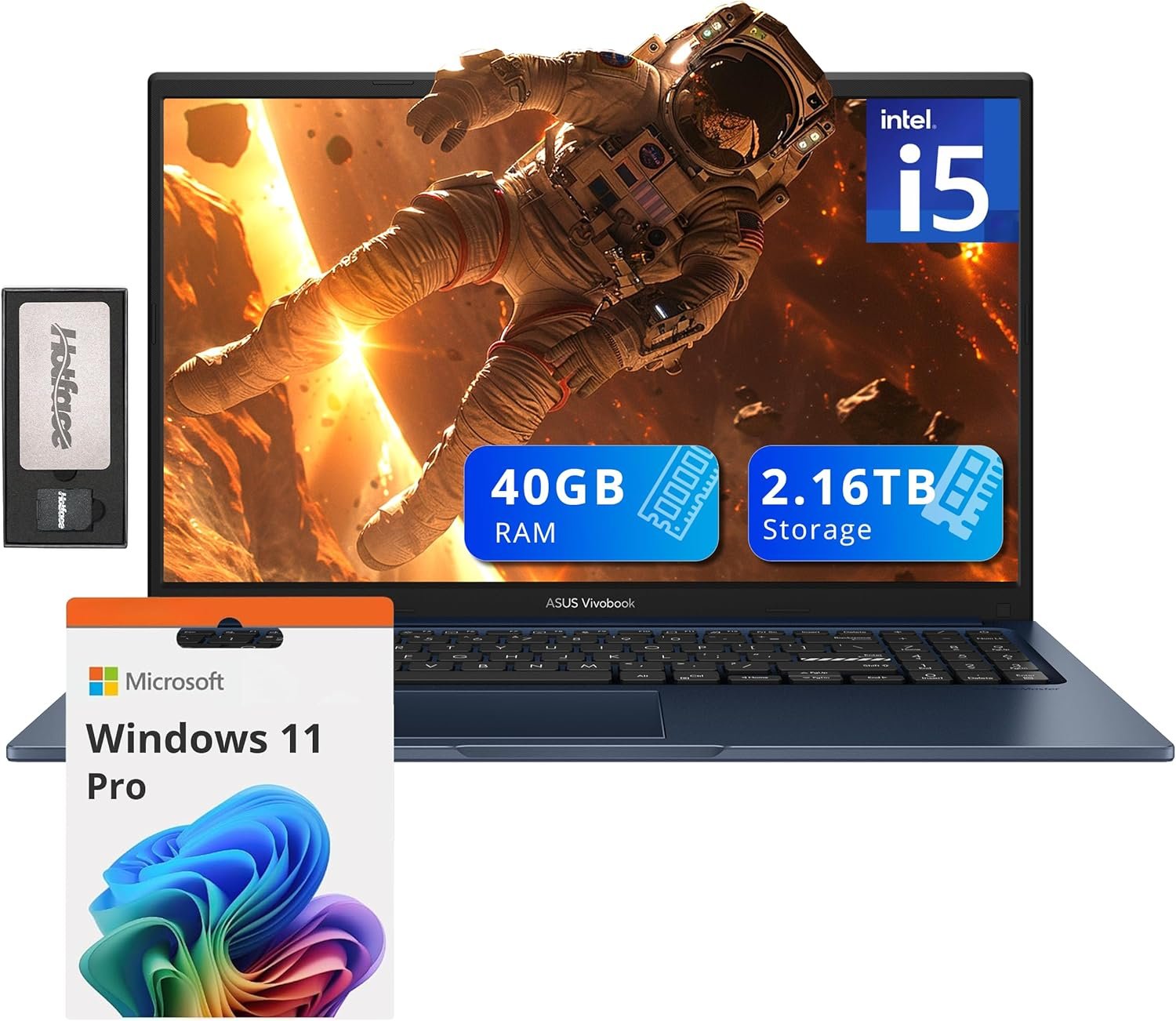 Unleash Power: ASUS Vivobook 15.6" FHD Laptop with 40GB RAM! - Image 2