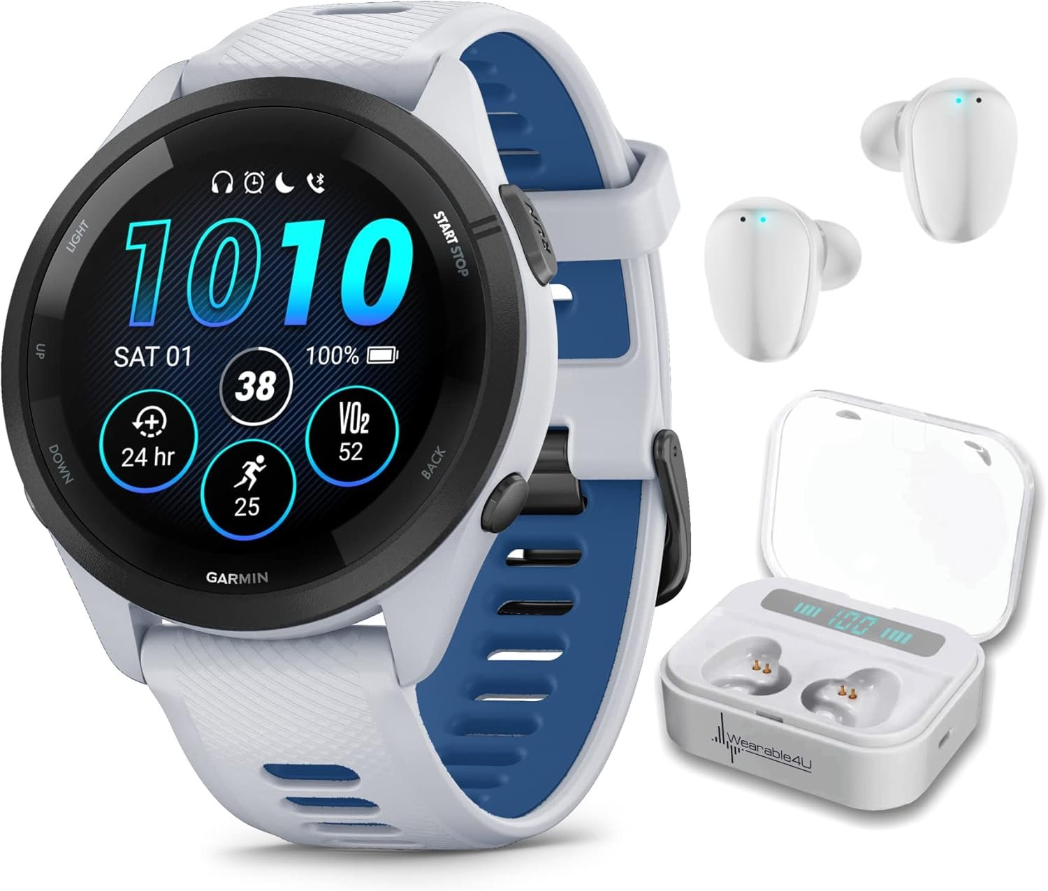 Unlock Fitness: Wearable4U Garmin Forerunner 265 Music & Earbuds! - Image 2