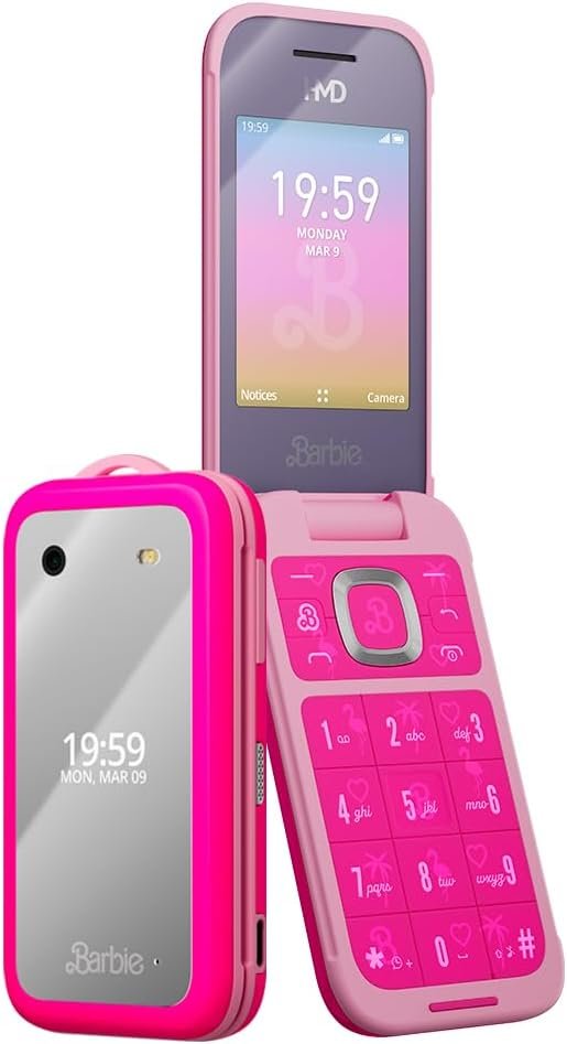 Unlock Fun with HMD Barbie Flip Phone - Power Pink! - Image 2