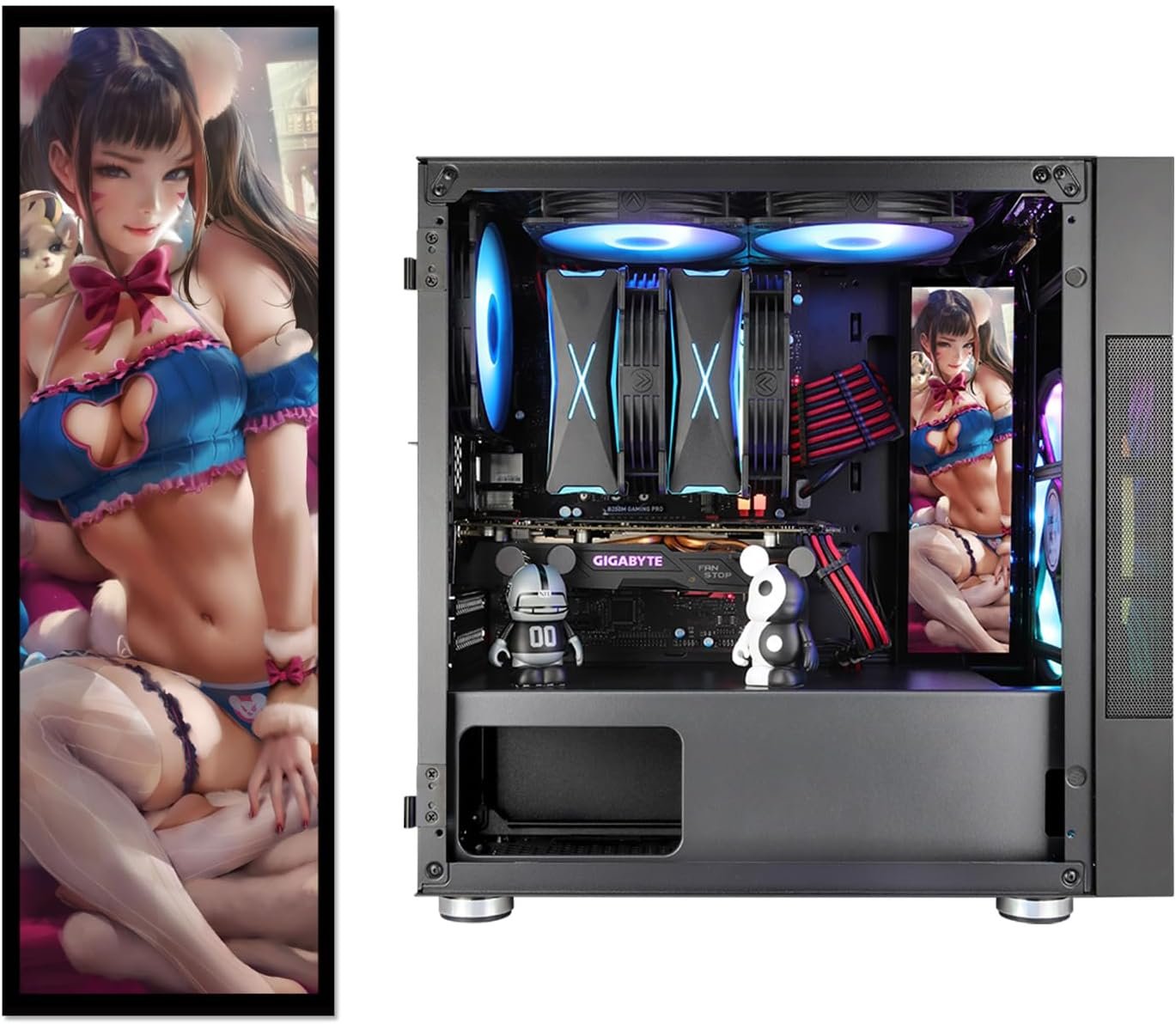 Vetroo Display Board: Stunning 2K LED PC Decor, Multi-Mode! - Image 2