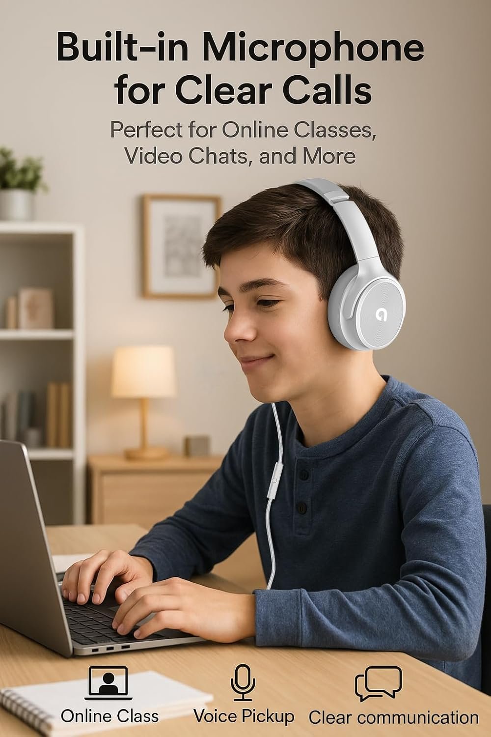 Hi-Fi USB C Wired Over-Ear Headphones: Comfort & Sound! - Image 3