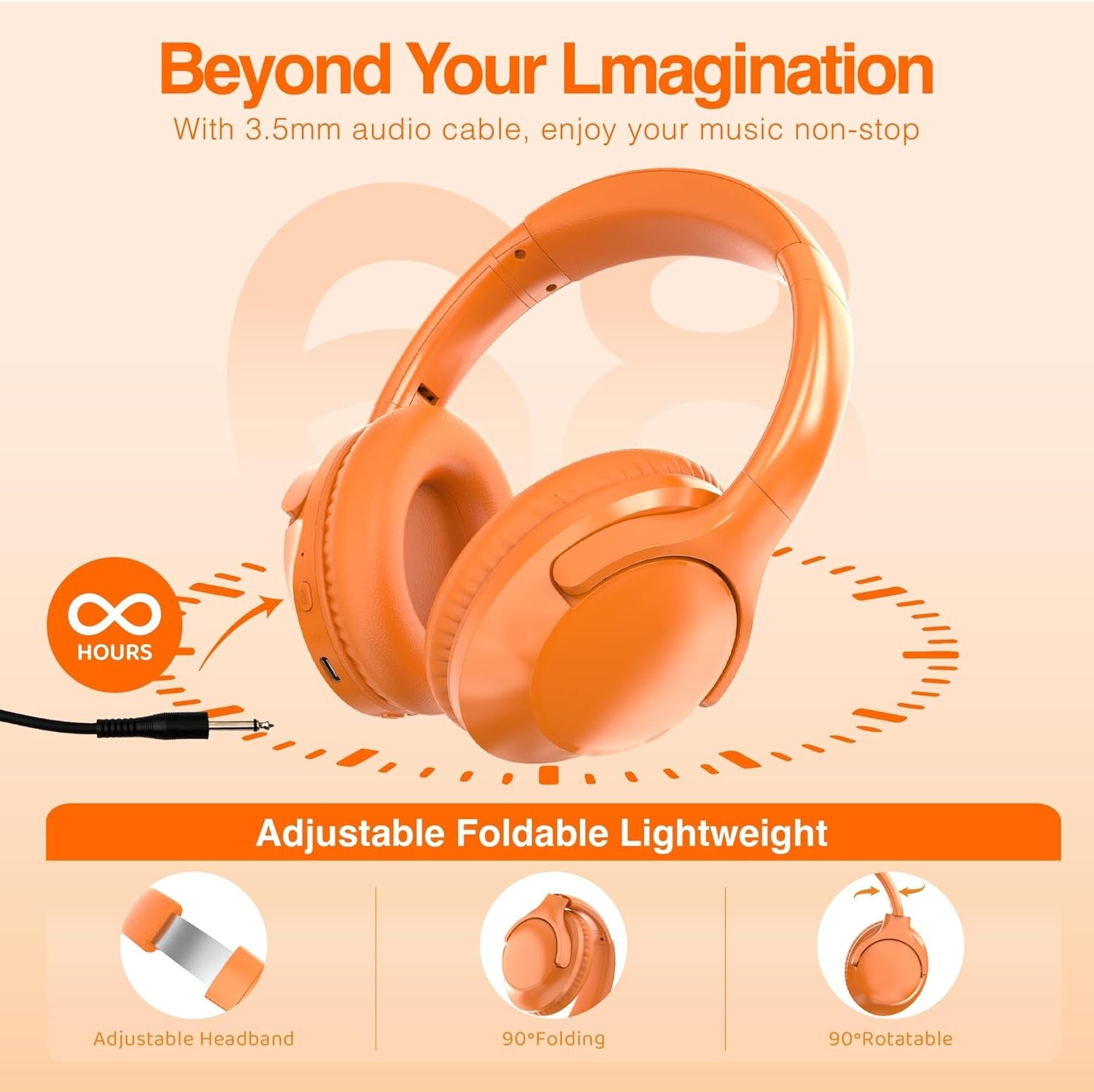 Ultimate MIDOLA Bluetooth Headphones: 68H Playtime & Deep Bass! - Image 7