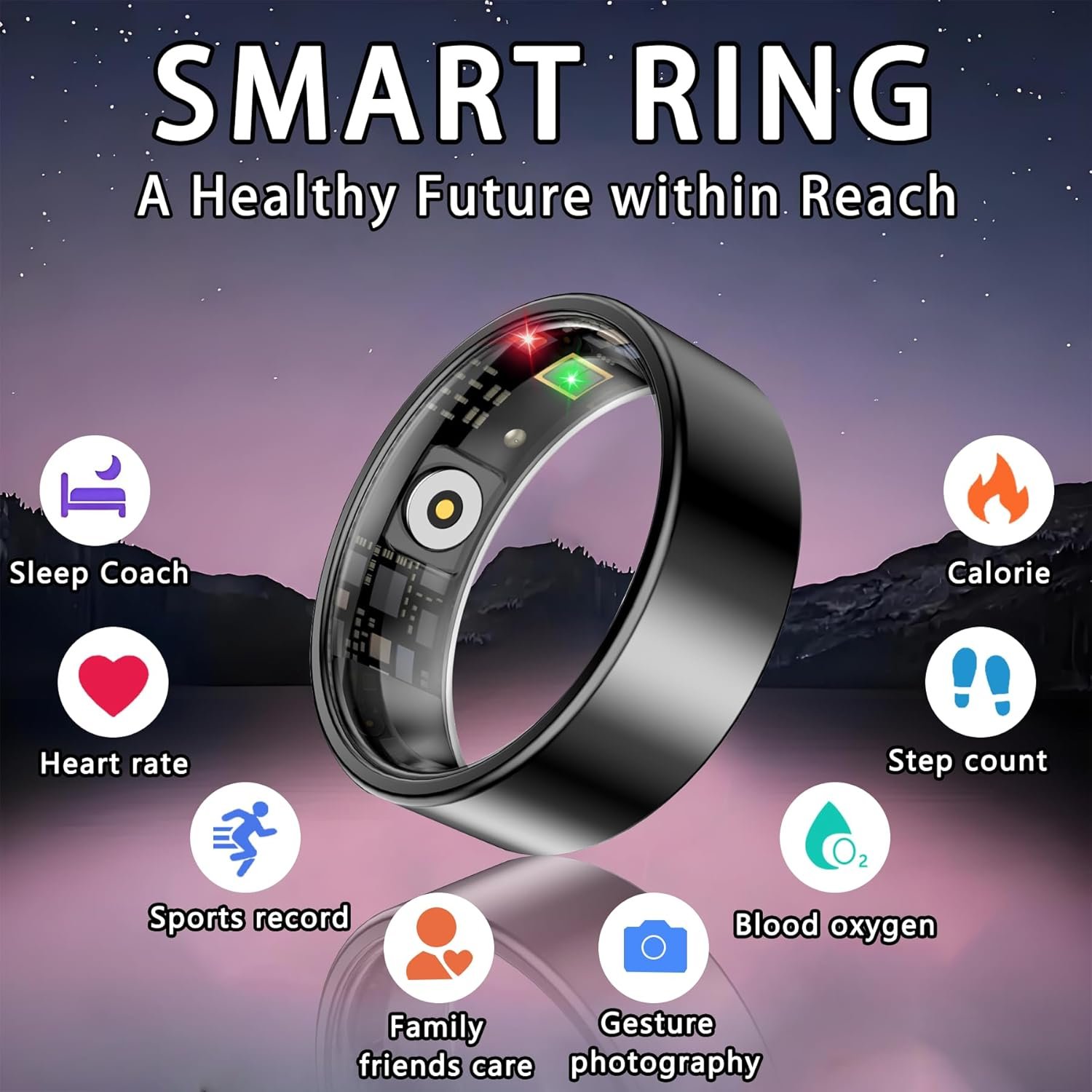 Smart Health Rings: Waterproof Fitness Tracker for All! - Image 3