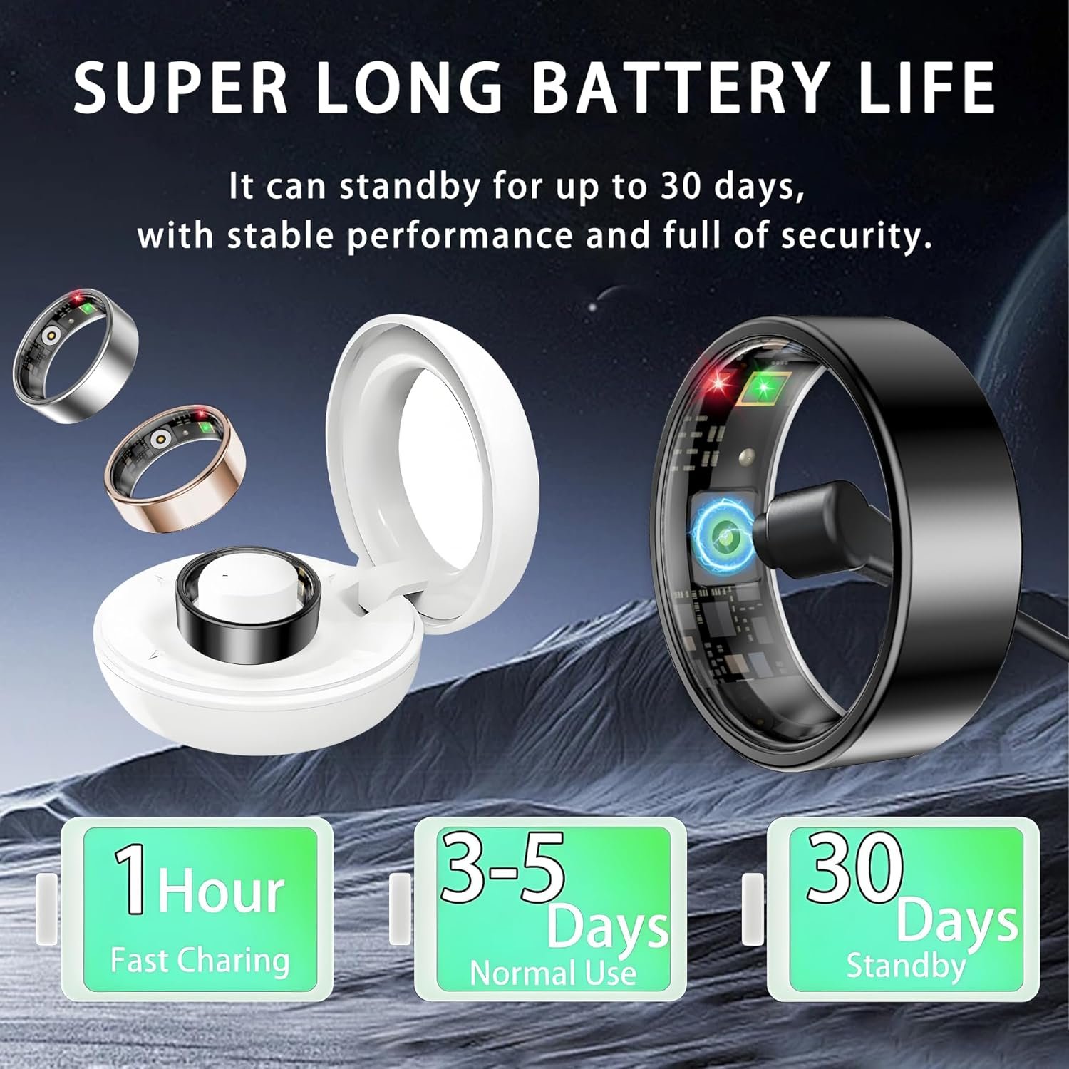 Smart Health Rings: Waterproof Fitness Tracker for All! - Image 6